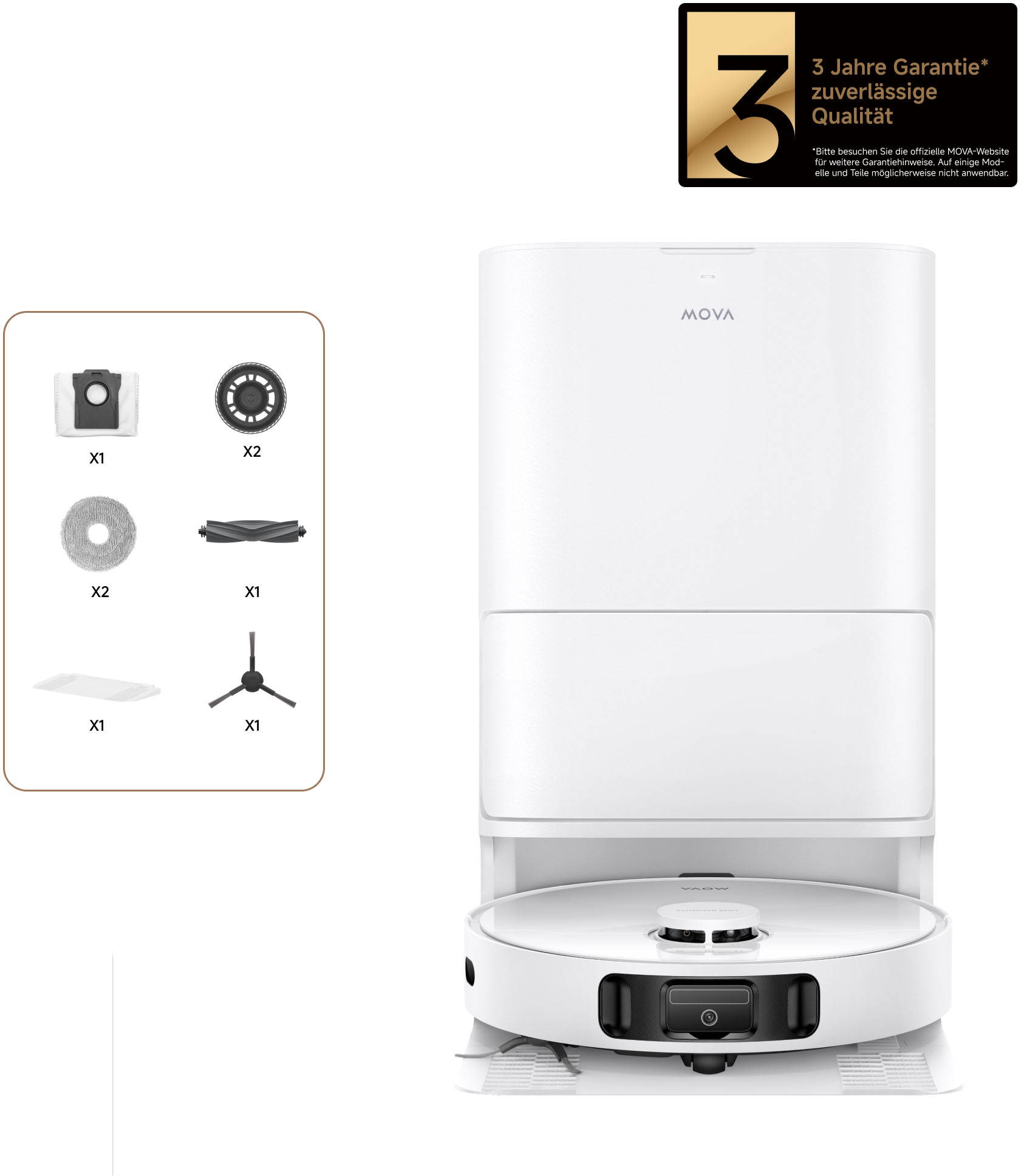 Mova Saugroboter "mit Wischfunktion Mova E30 Ultra," 7000 Pa Saugleistung/A günstig online kaufen