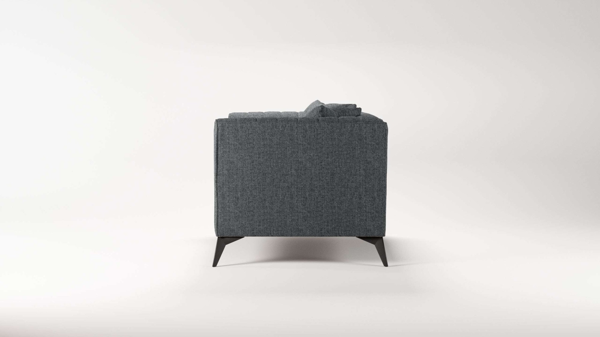 Places of Style Loveseat »MATTHEW Loungesessel, Maße B/T/H: 130/86/74 cm«, incl. Zierkissen, feine Steppung im Rücken, belastbar bis 200kg
