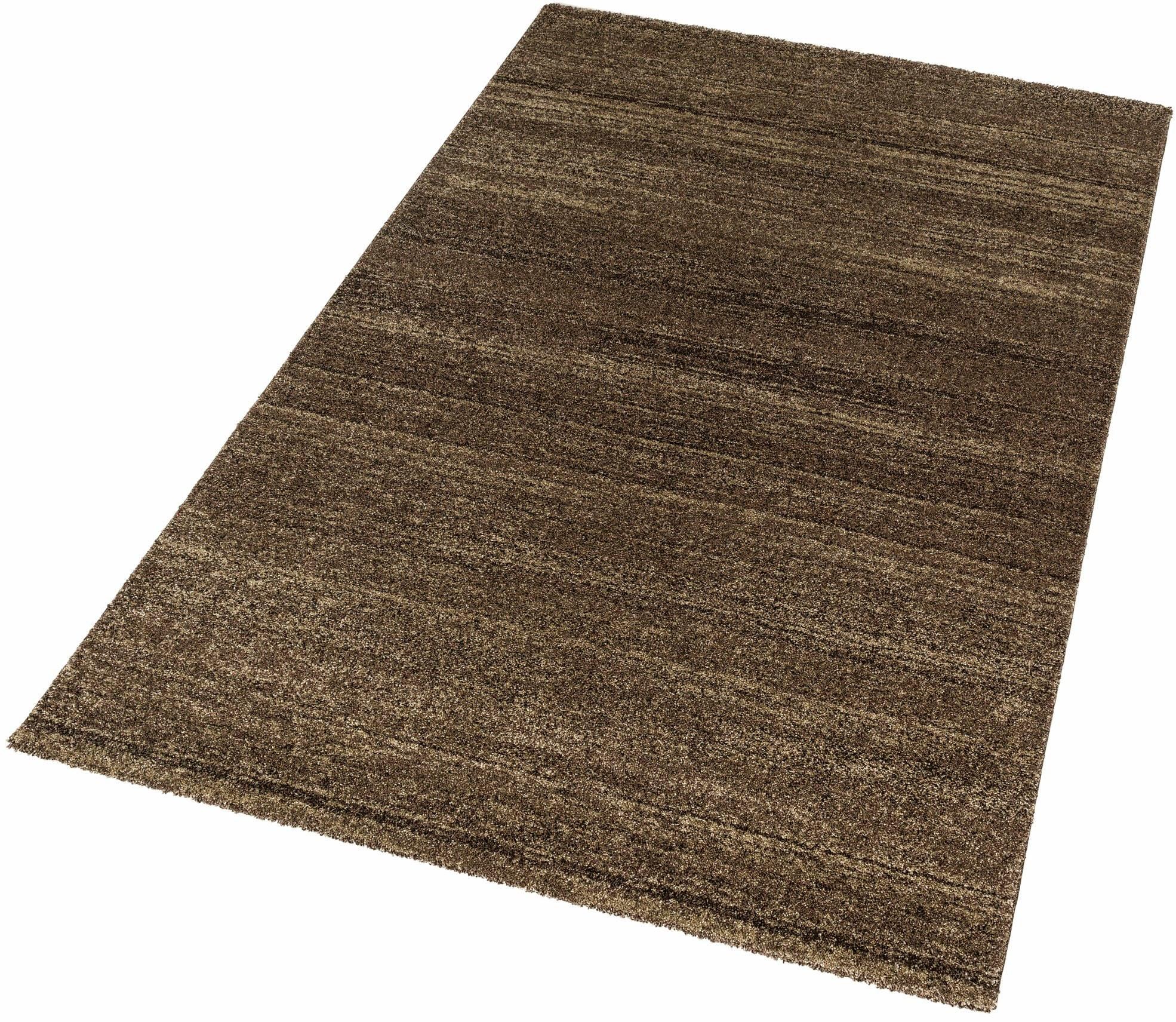 Teppich ASTRA "Samoa Melange" Gr. 40, braun, B:140cm H:20mm L:200cm, Kunstfaser, Teppiche, Teppich, hochwertiger Kurzflor, Wohnzimmer, in vielen Farben