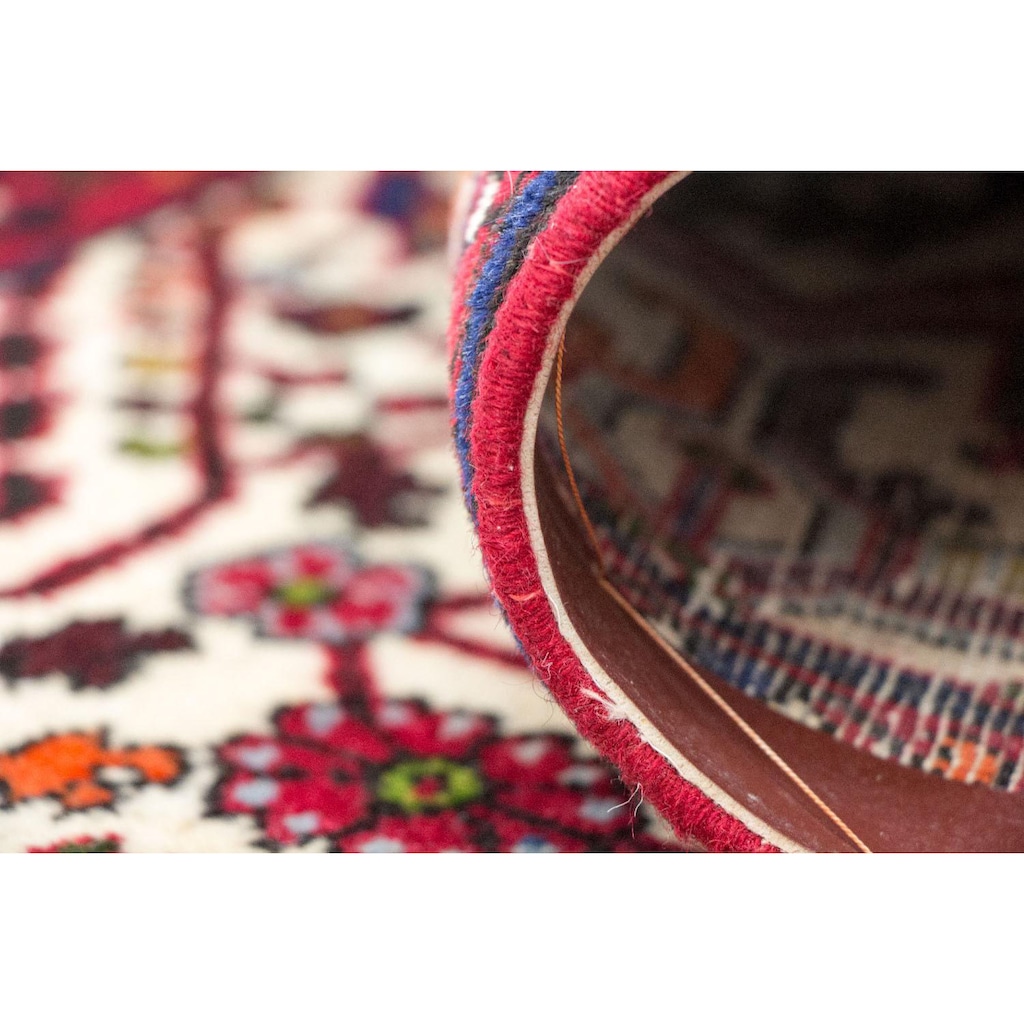 morgenland Wollteppich »Hamadan Teppich handgeknüpft beige«, rechteckig