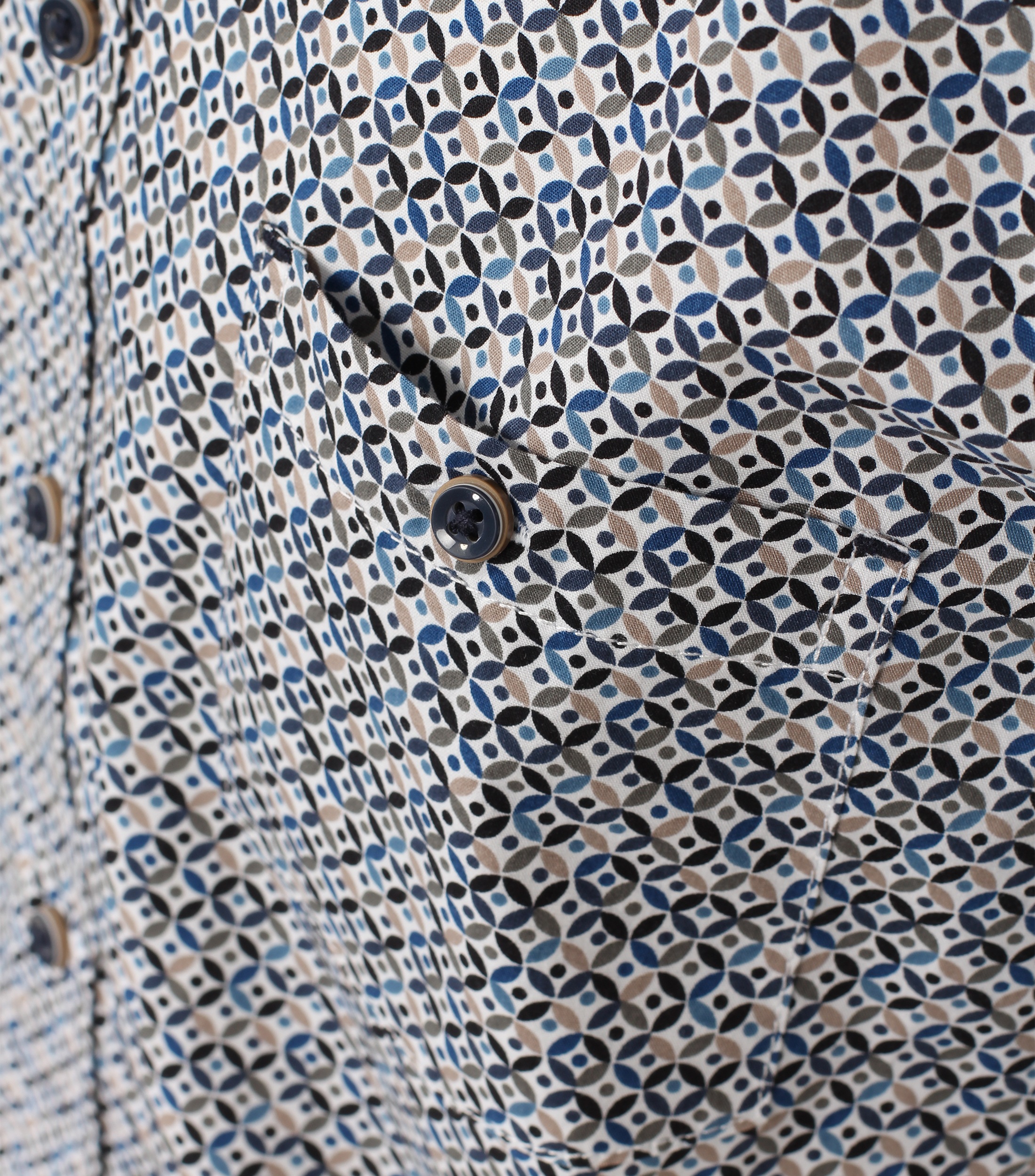 CASAMODA Kurzarmhemd »CASAMODA Freizeithemd Kurzarm Print«