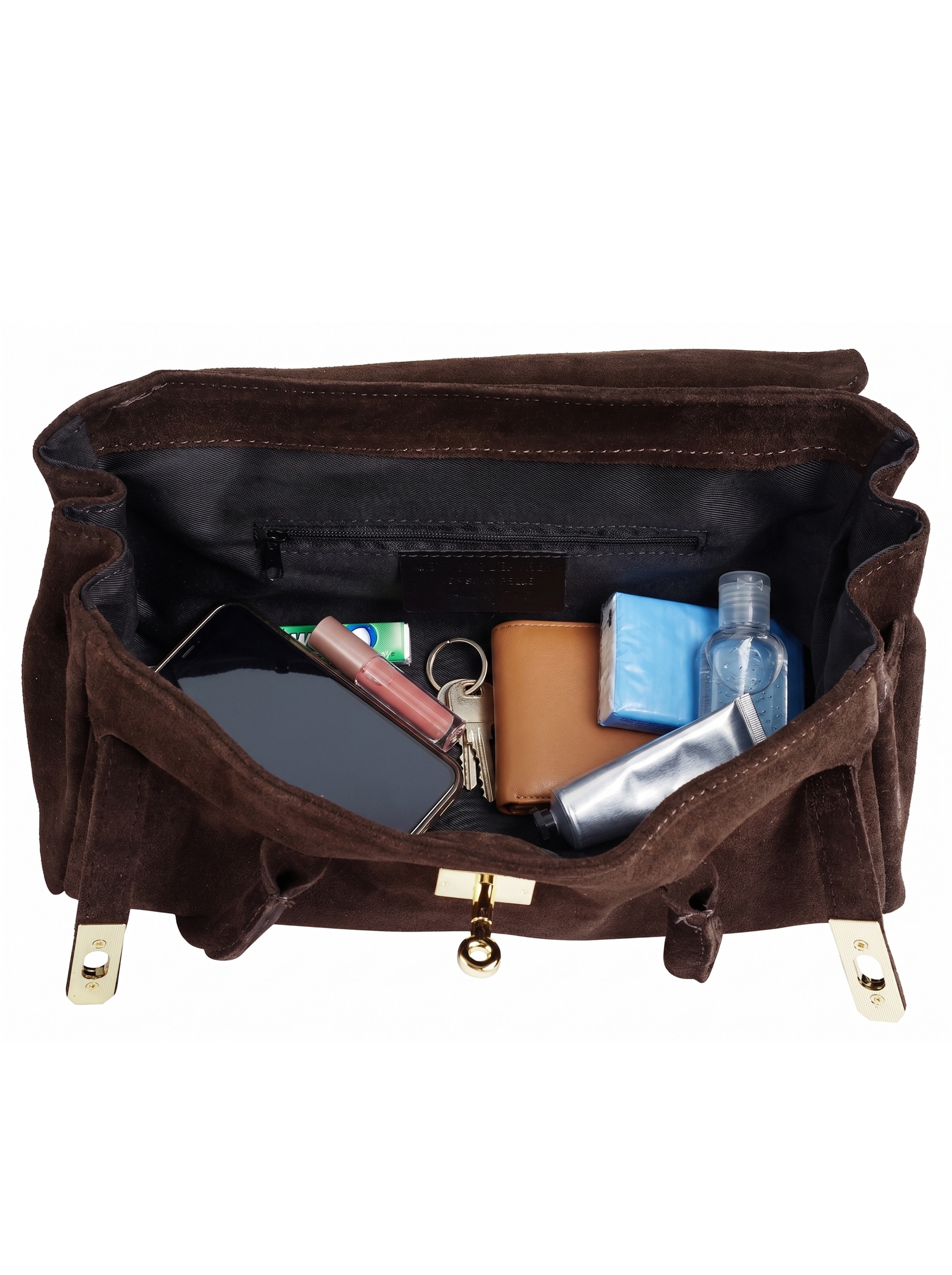 forty° Henkeltasche »FORTY° Damen FORVIATA echt Leder, Made in Italy« echt Leder, Made in Italy