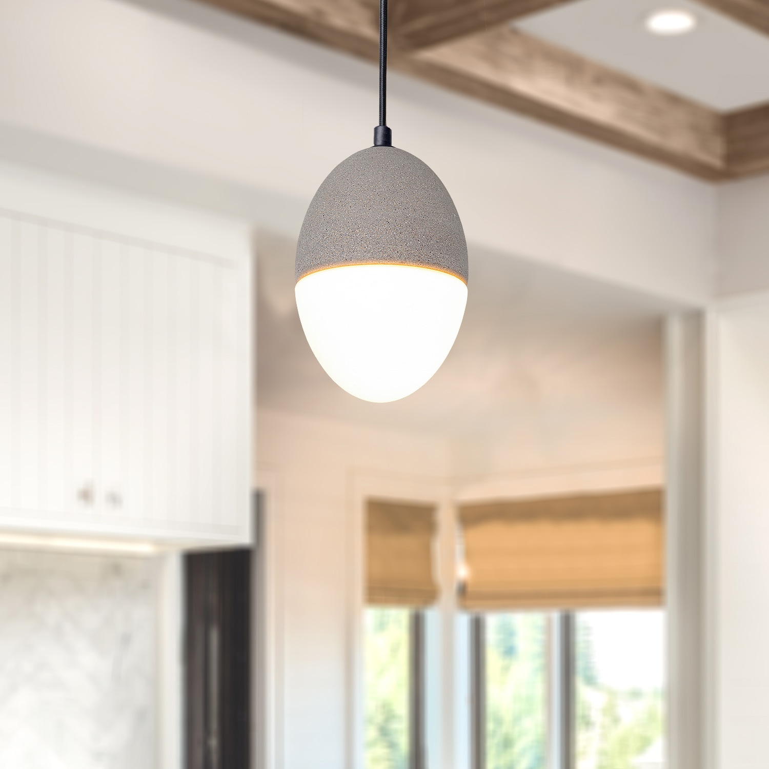 Paco Home Pendelleuchte »GREGG«, 1 BAUR Höhenverstellbar | Küche, Esszimmer Lampe Für Wohnzimmer E27, LED, flammig-flammig