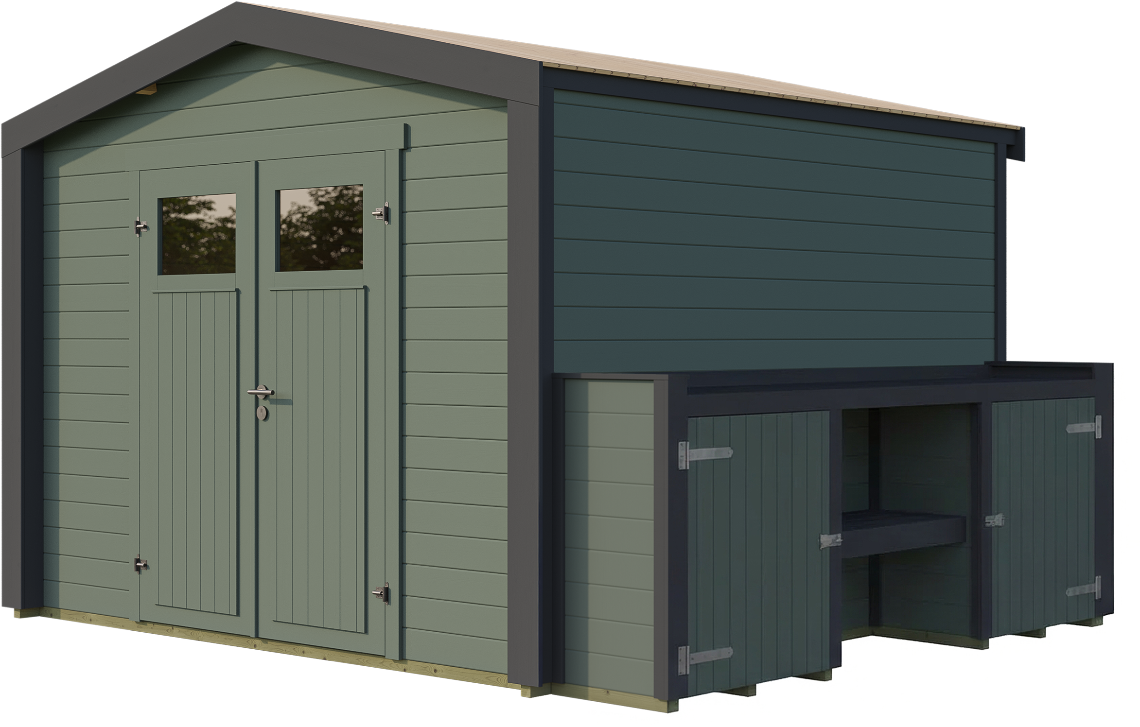 weka Gartenhaus »Killarney« Doppeltür, 1/4 verglast, inkl. Pflanztisch