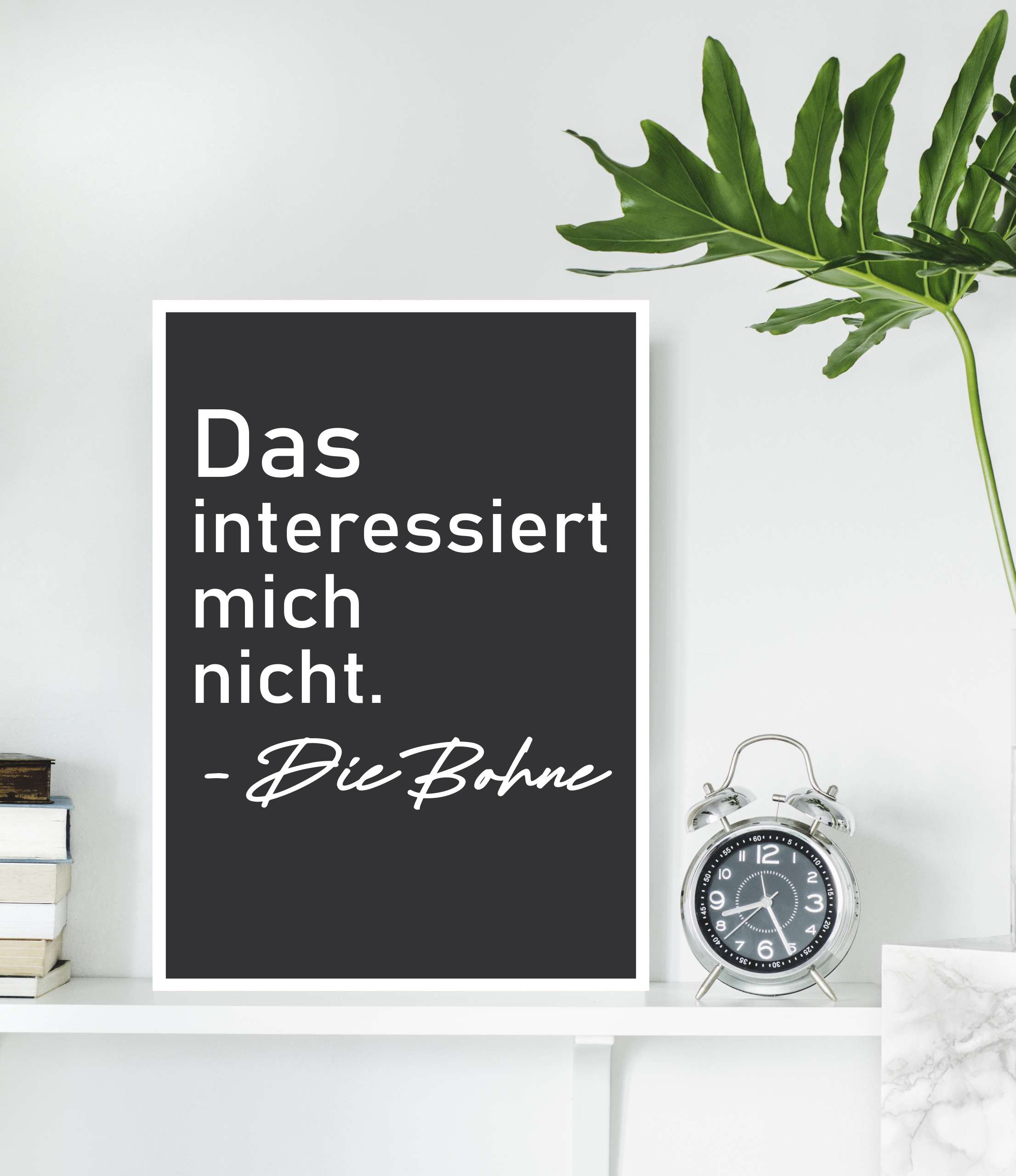 queence Metallbild "Die Bohne", Sprüche, (1 St.) günstig online kaufen