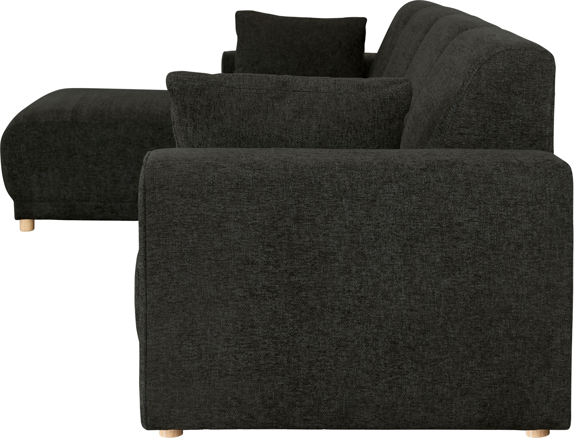 Home affaire Ecksofa »LEMPS wahlweise Recamiere links oder rechts L-Form«, incl. Zierkissen, Stellmaße 297x162 cm