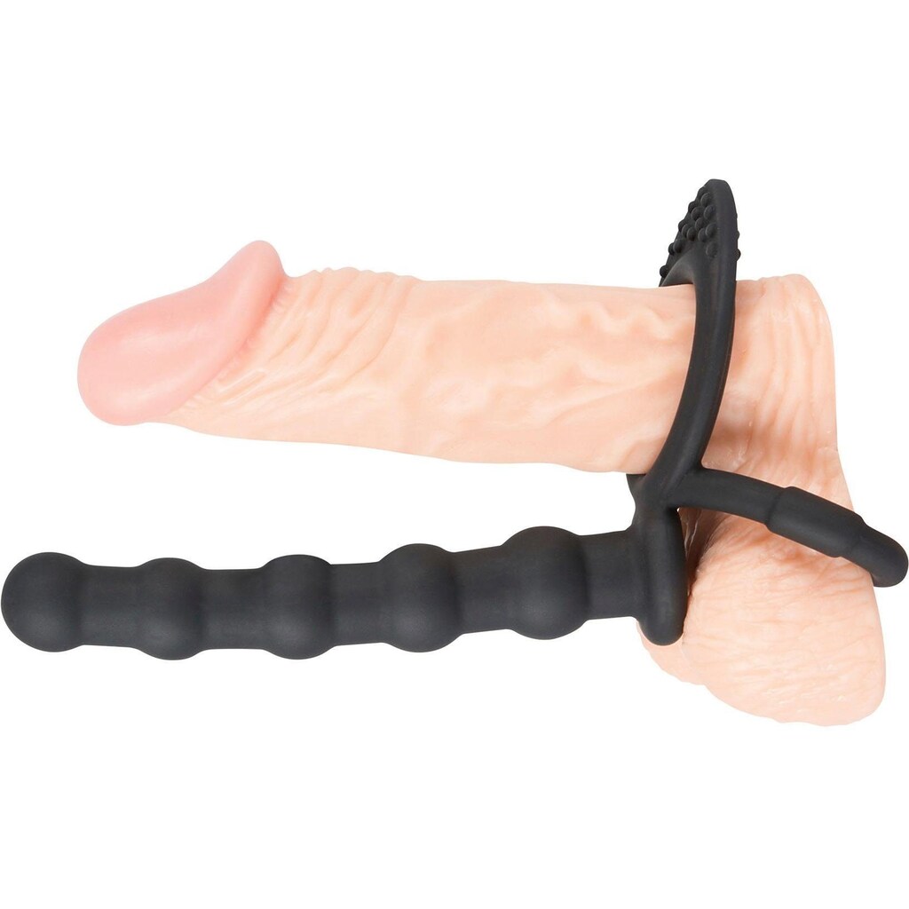 BLACK VELVETS Penis-Hoden-Ring »Penis-/Hodenring mit Analdildo«