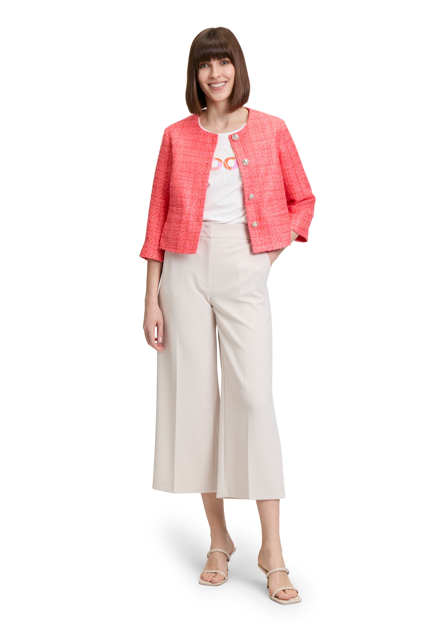 Betty Barclay Jackenblazer »Betty Barclay Blazer-Jacke mit Fransen«, Material