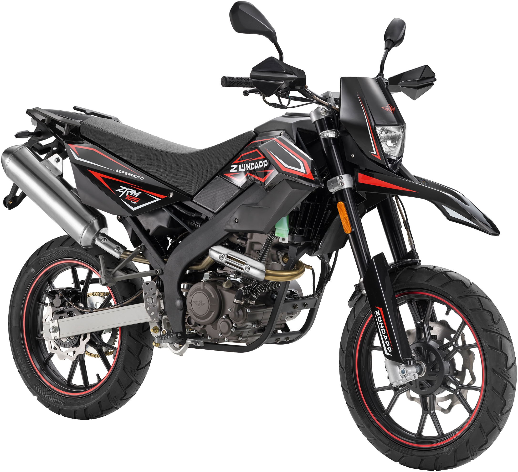 Zündapp Motorrad »ZRM 125 Supermoto E5«, 124 cm³, 102 km/h, Euro 5, 15 PS, Sportliches Design