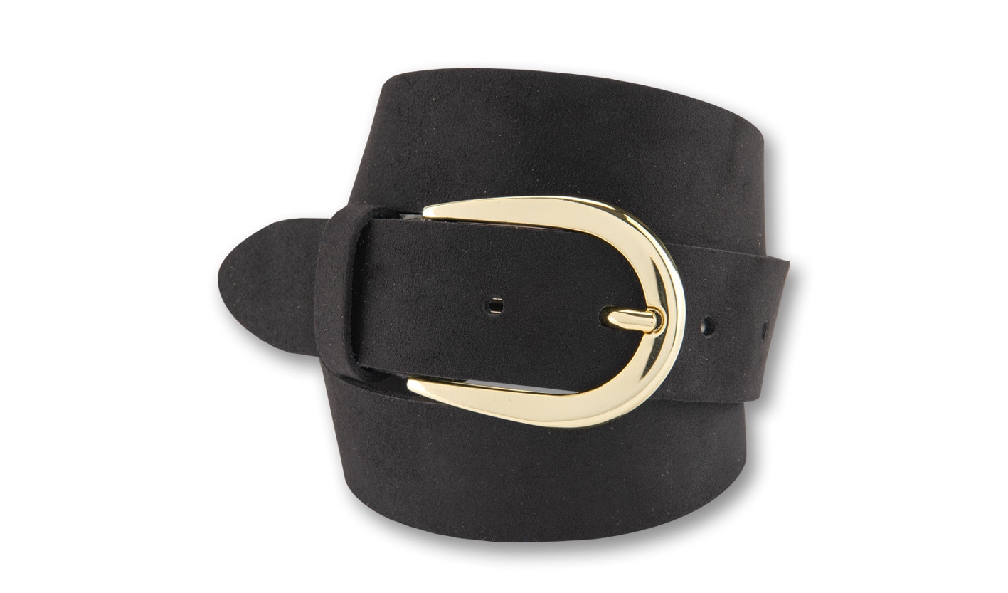 BERND GÖTZ Ledergürtel "Ledergürtel mit hufeisenförmiger Goldschließe" günstig online kaufen