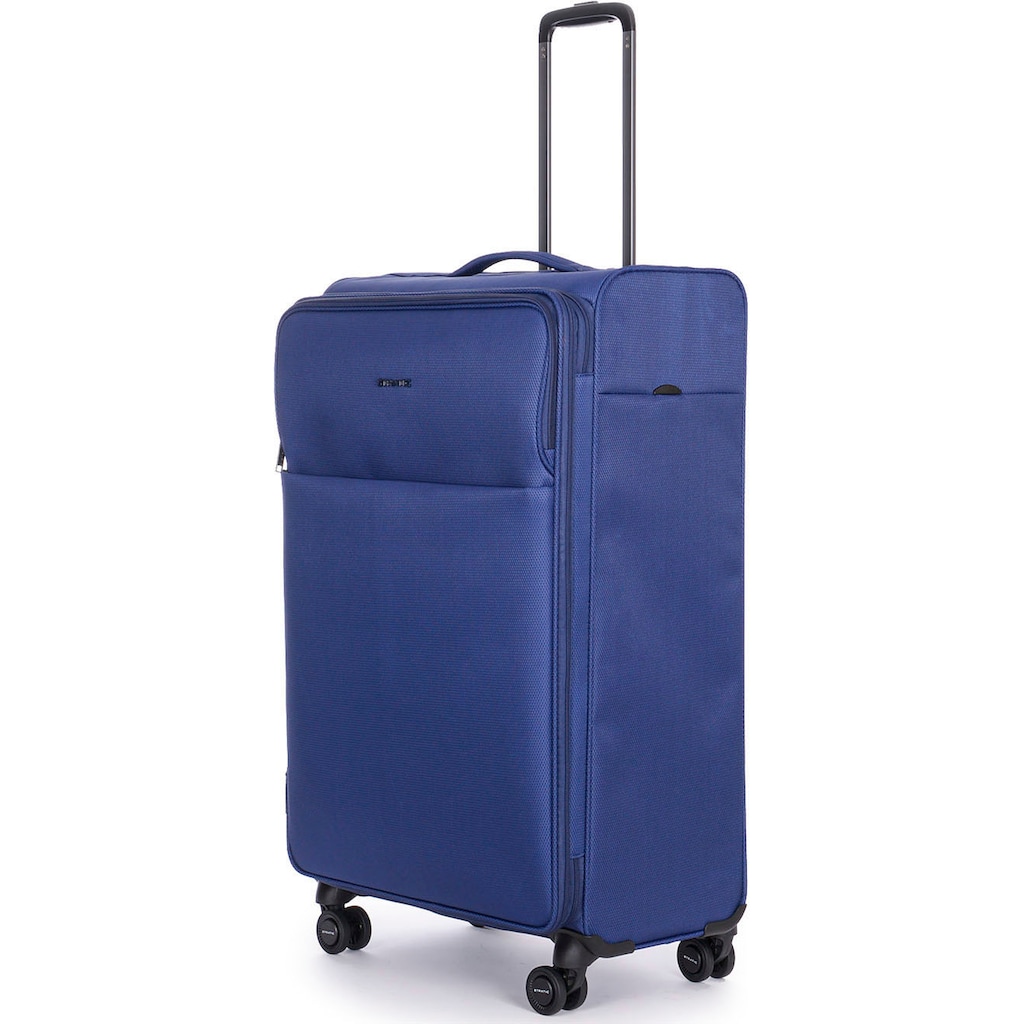 Stratic Weichgepäck-Trolley »Stratic Light + L, dark blue«, 4 Rollen