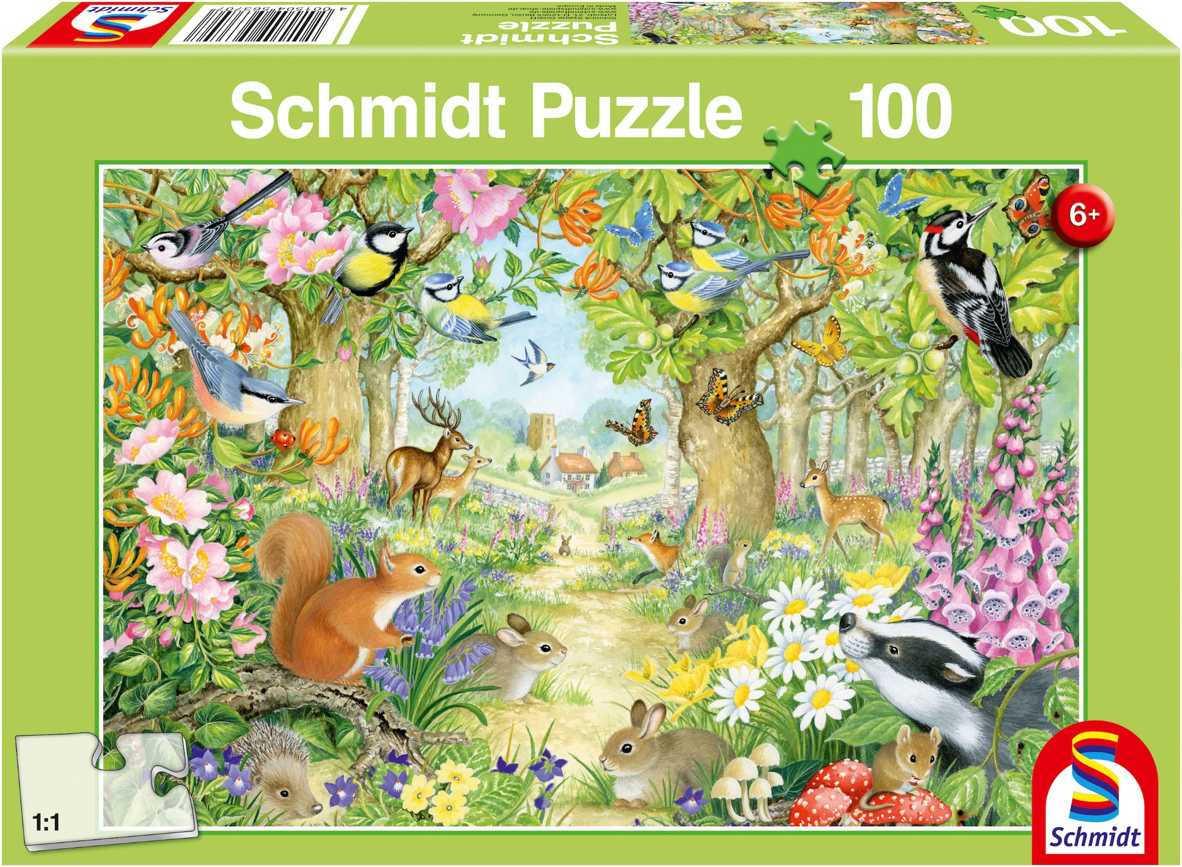 Puzzle »Tiere im Wald«, (100 tlg.)