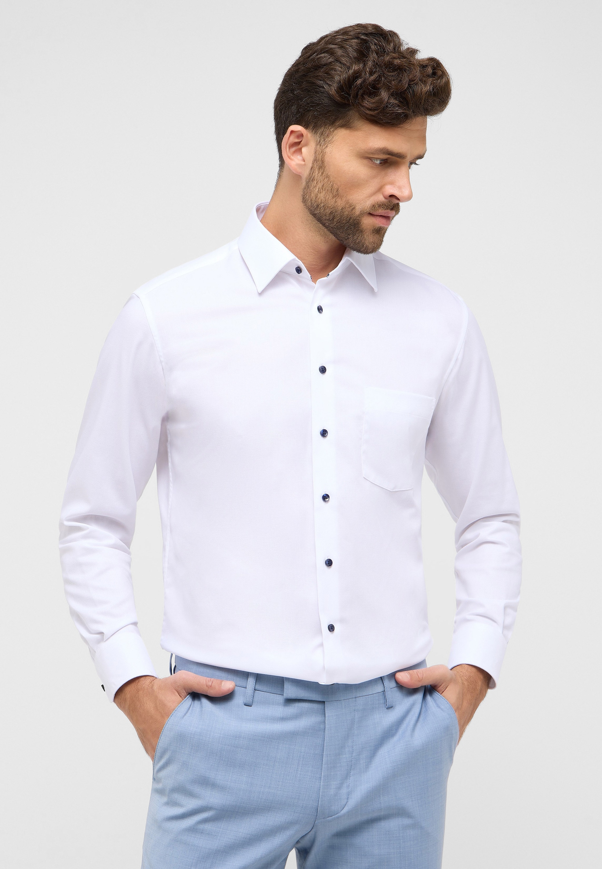 Eterna Langarmhemd "MODERN FIT" NON IRON (bügelfrei) günstig online kaufen