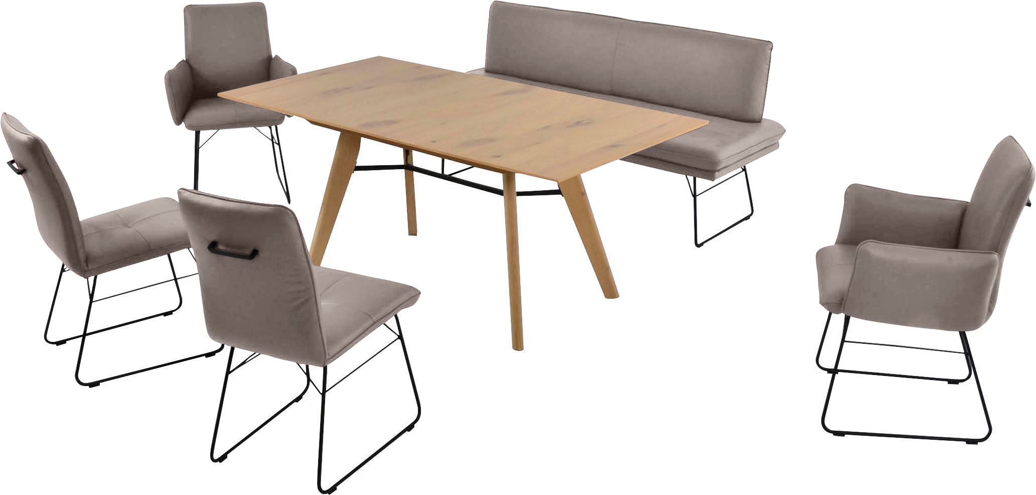 K+W Komfort & Wohnen Essgruppe "Giacomo IV" 6 Stk. tlg. Polsterbank in 2 Gr günstig online kaufen