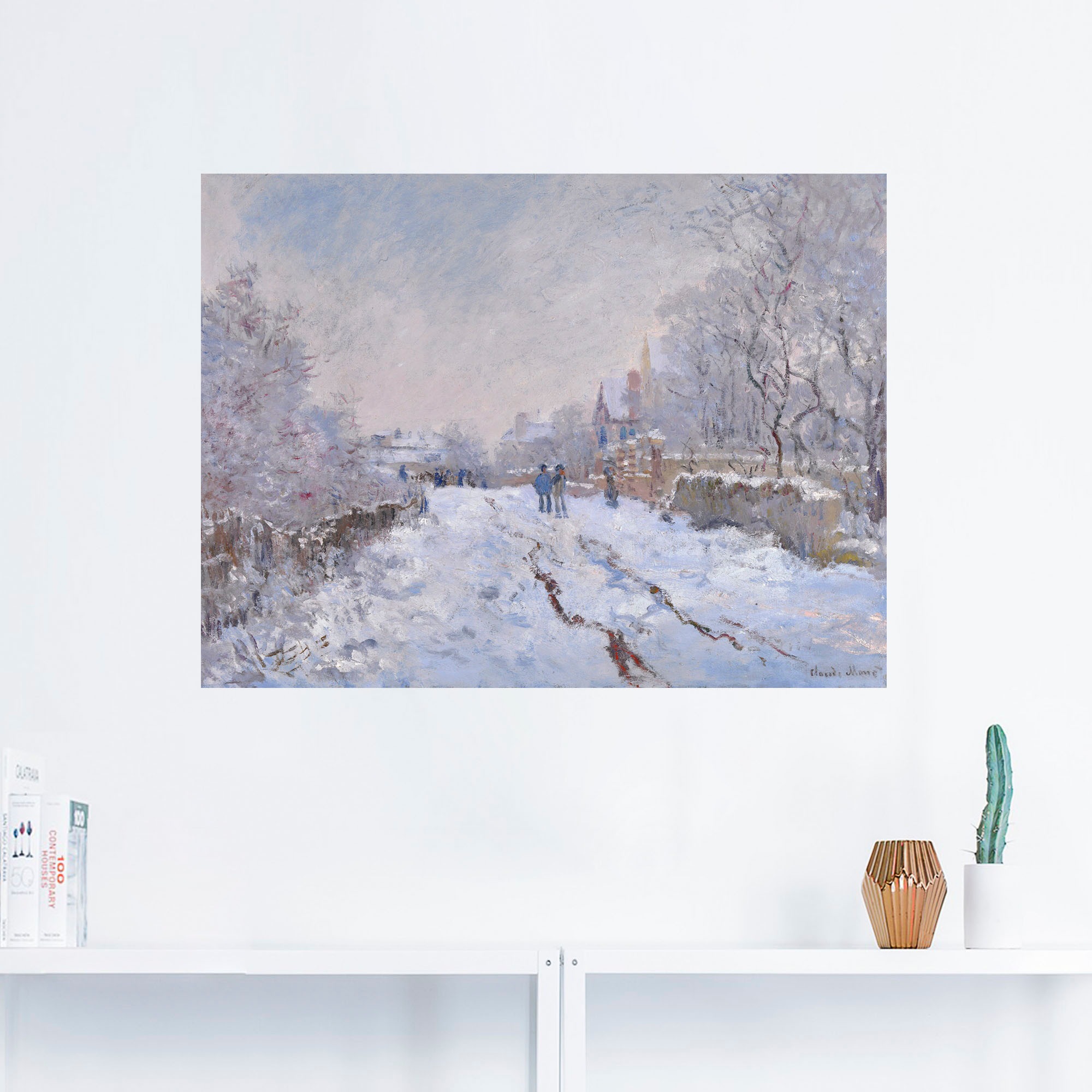 Artland Wandbild »Schnee in Argenteuil.«, Vier Jahreszeiten Bilder, (1 St.), als Leinwandbild, Poster in verschied. Größen