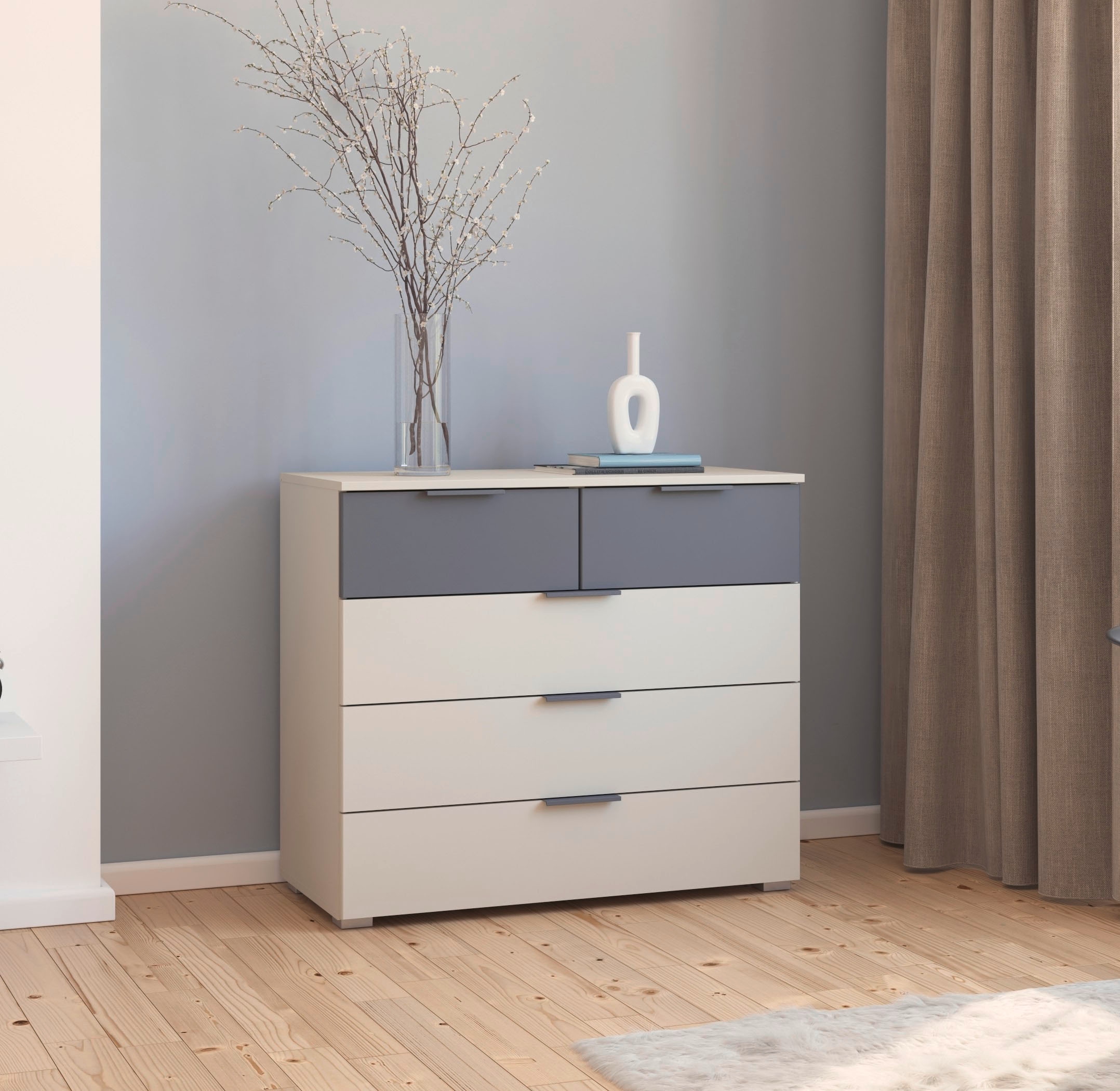 rauch Schubkastenkommode »Sideboard Kommode Schubladenkommode TARRAGONA«, mit 5 geräumigen Schubladen in trendigen Farben MADE IN GERMANY
