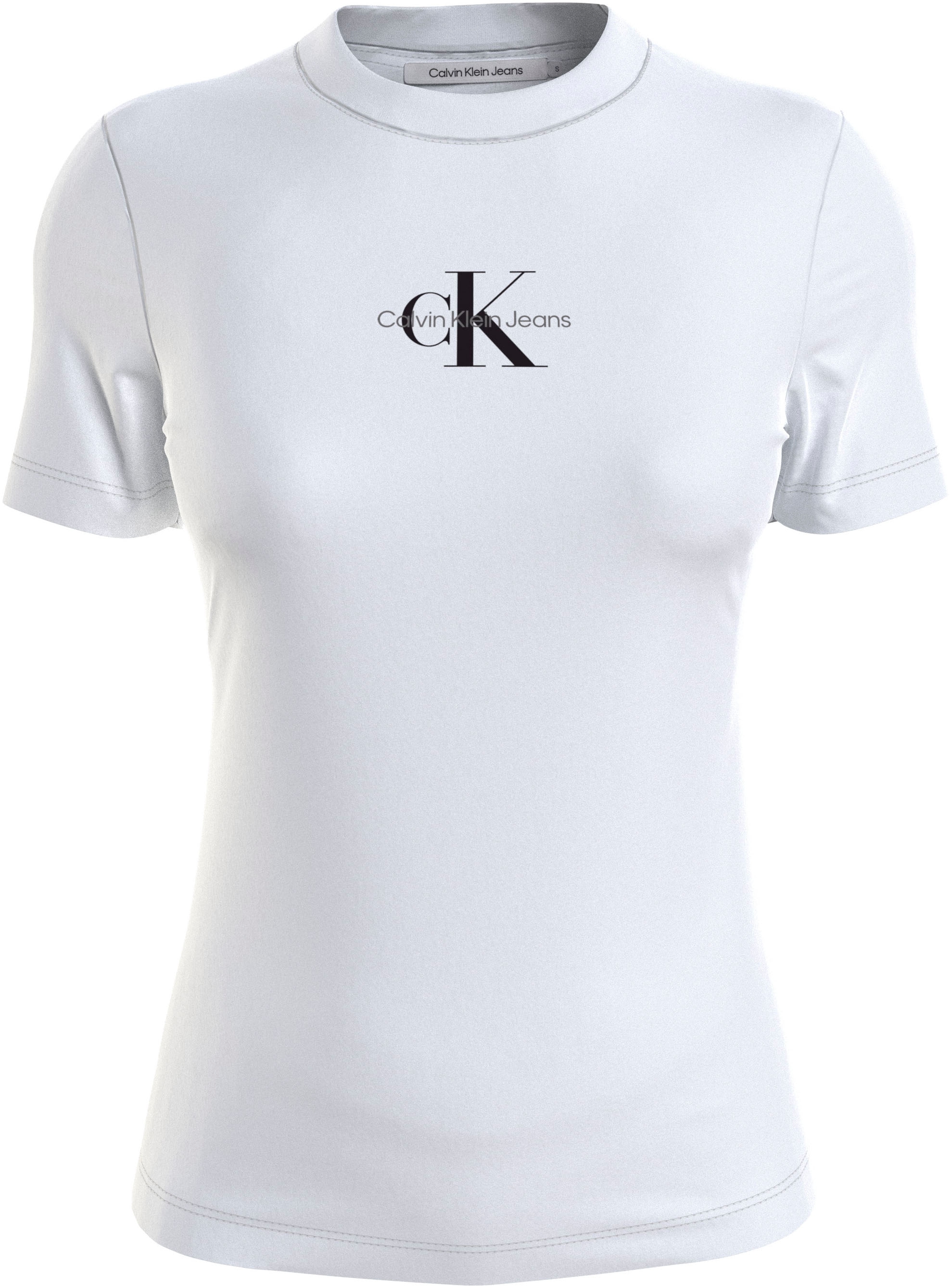 online Logodruck Calvin | »MONOLOGO Klein FIT SLIM BAUR Jeans bestellen T-Shirt TEE«, mit