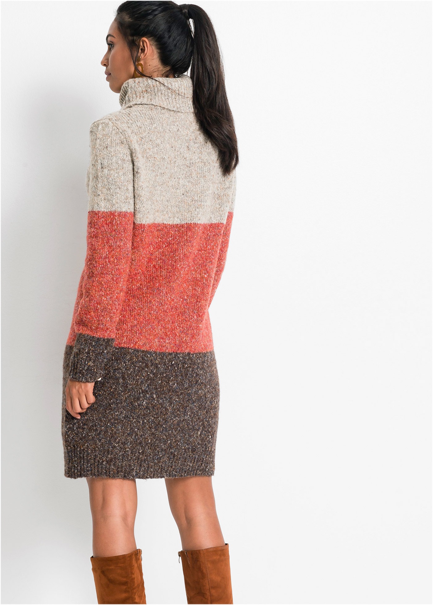 bonprix Strickkleid "Strickkleid" aus Polyester, Polyacryl, Baumwolle, Woll günstig online kaufen