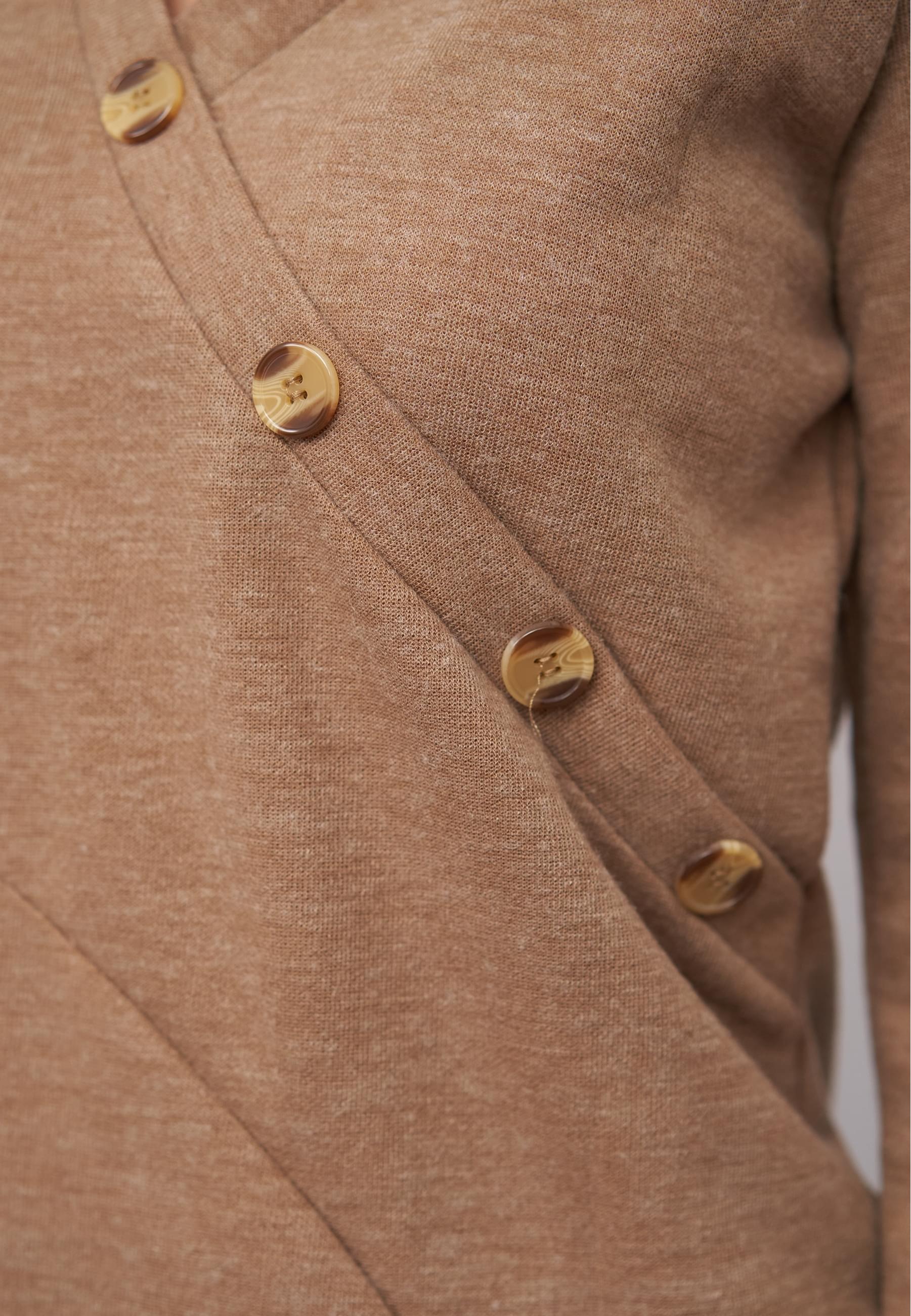 CLOUD 5IVE Sweater »CLOUD 5IVE Pullover mit asymetrischer Knopfleiste«