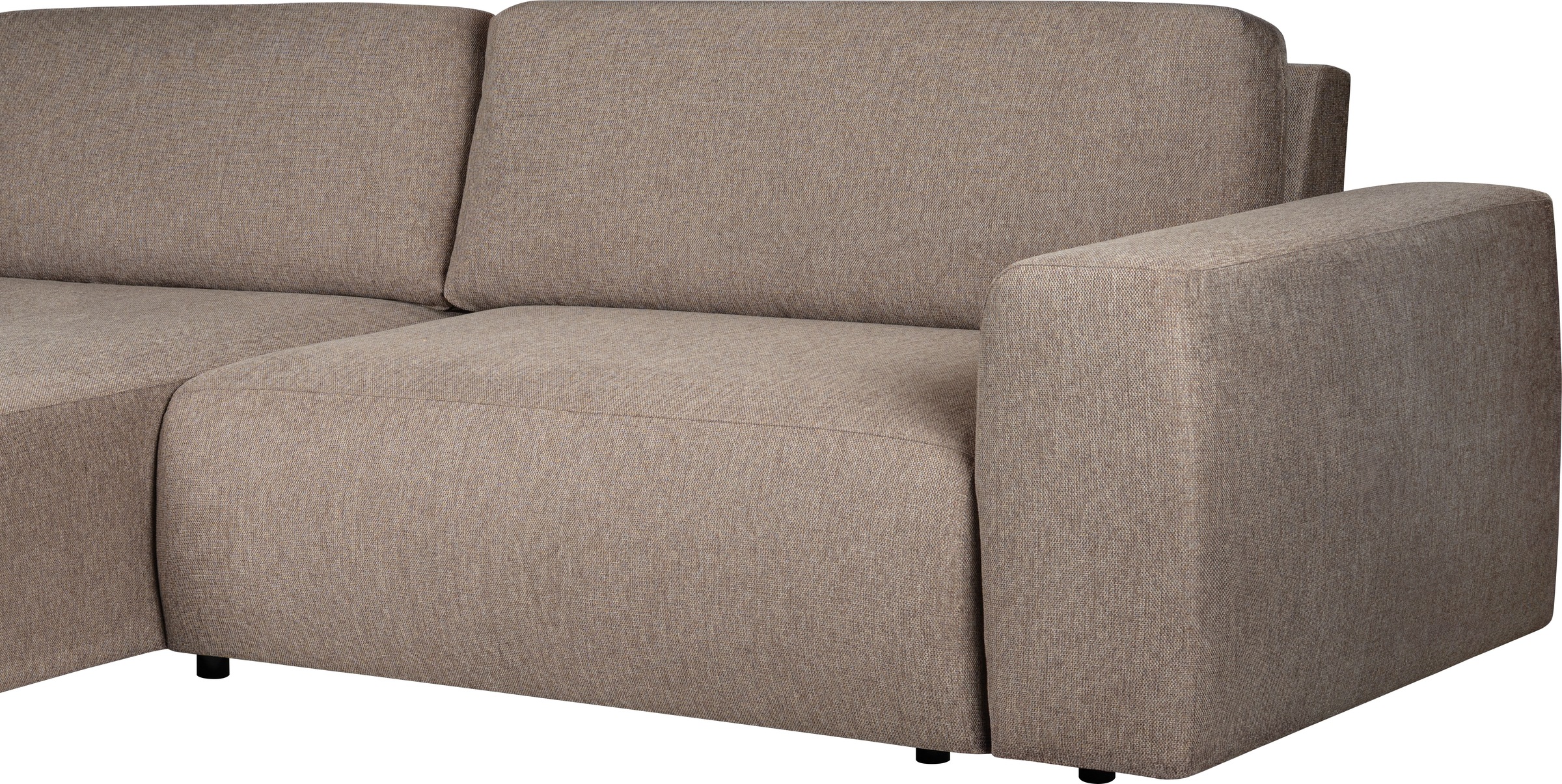 Home affaire Schlafsofa »Noord Schlafecksofa, Breite 250 cm« Cord, Struktur, Webstoff, mit Wellenunterfederung, Massivholzrahmen