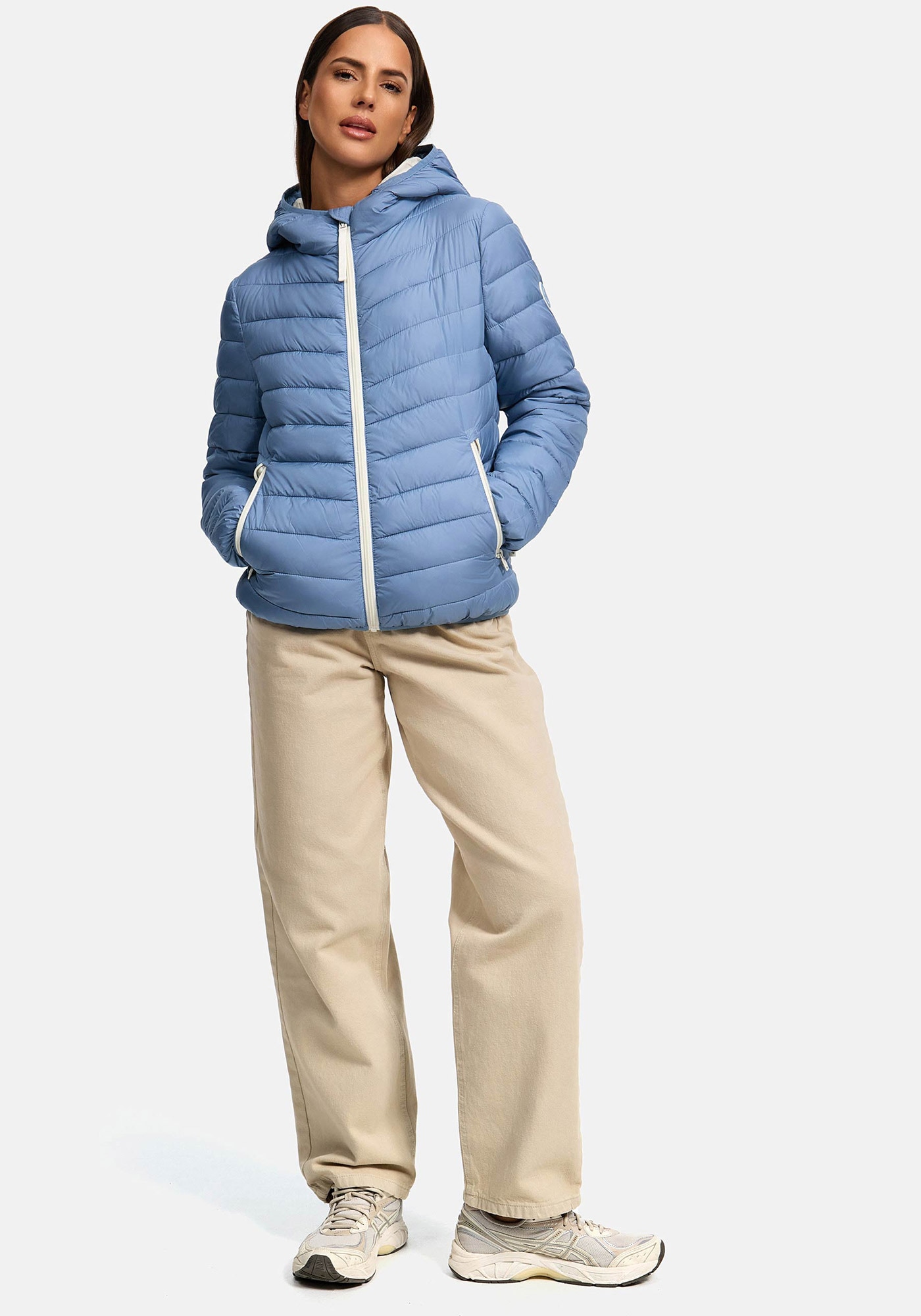 Marikoo Winterjacke »Pack mich ein«, Mit Kapuze und Beutel zum Verstauen der Jacke