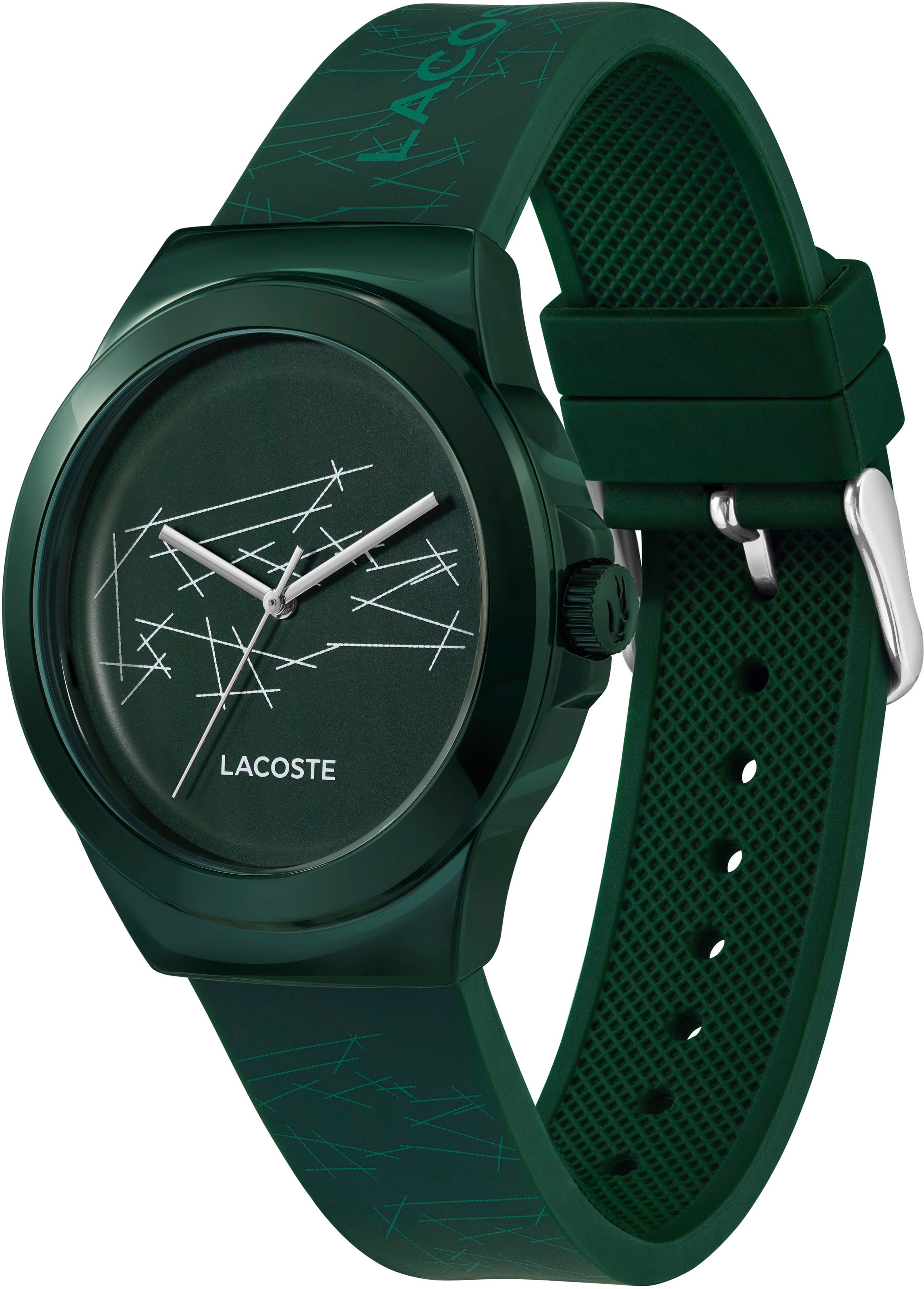 Lacoste Quarzuhr »NEOCROC«, Armbanduhr, Herrenuhr, Silikonarmband, analog