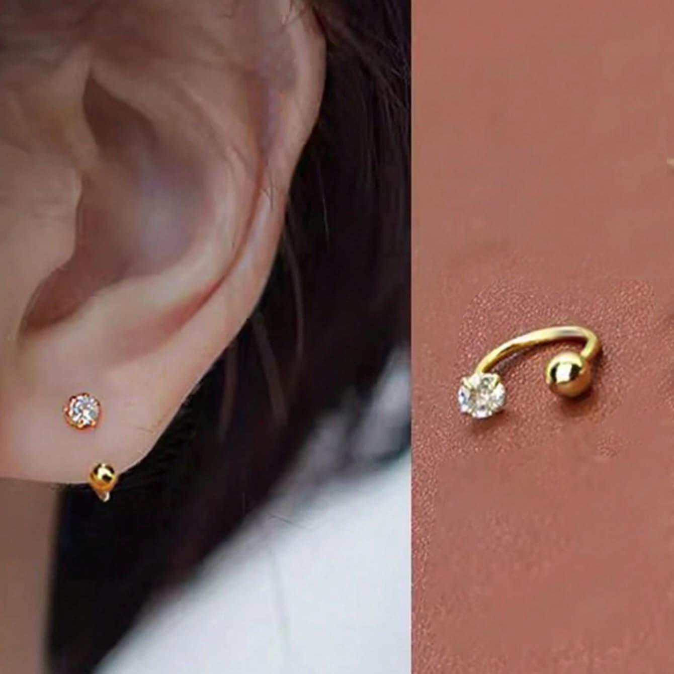 Firetti Paar Ohrstecker »Schmuck Geschenk Edelstahl Ohrschmuck Ohrringe«