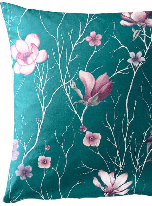 Thumbnail - BIERBAUM Bettwäsche "Lilli" 2 Stk. tlg. Mako-Satin, 100 % Baumwolle, mit Blumen, pflegeleicht