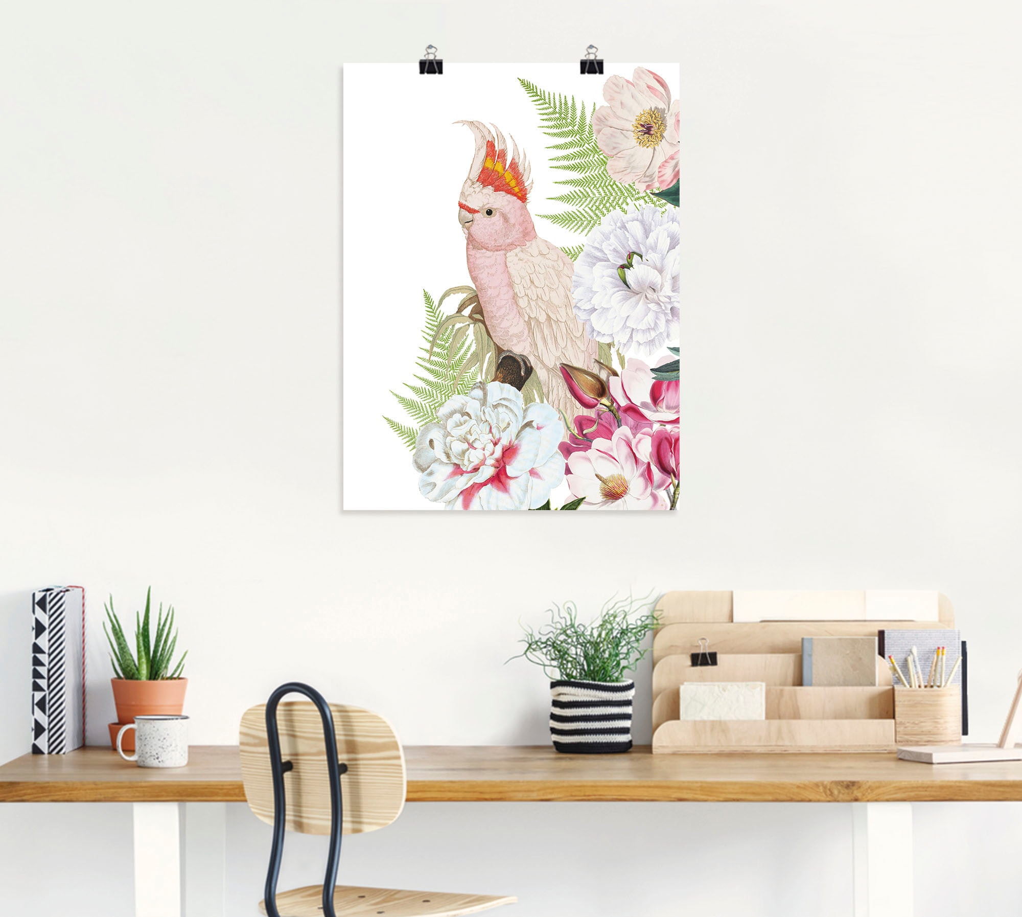 Artland Wandbild »Vintage Papagei II«, Vogelbilder, (1 St.), als Alubild,  Leinwandbild, Wandaufkleber oder Poster in versch. Größen kaufen | BAUR