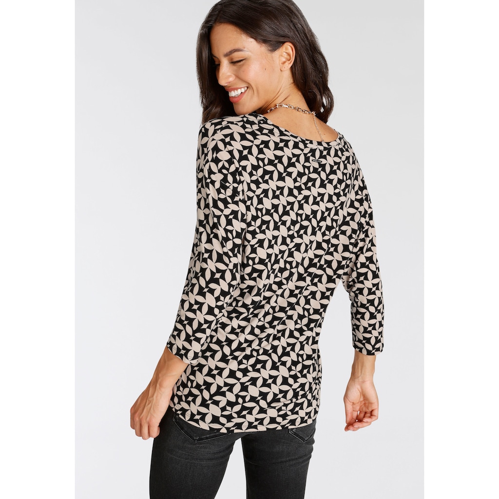 Laura Scott 3/4-Arm-Shirt, mit Allover-Print