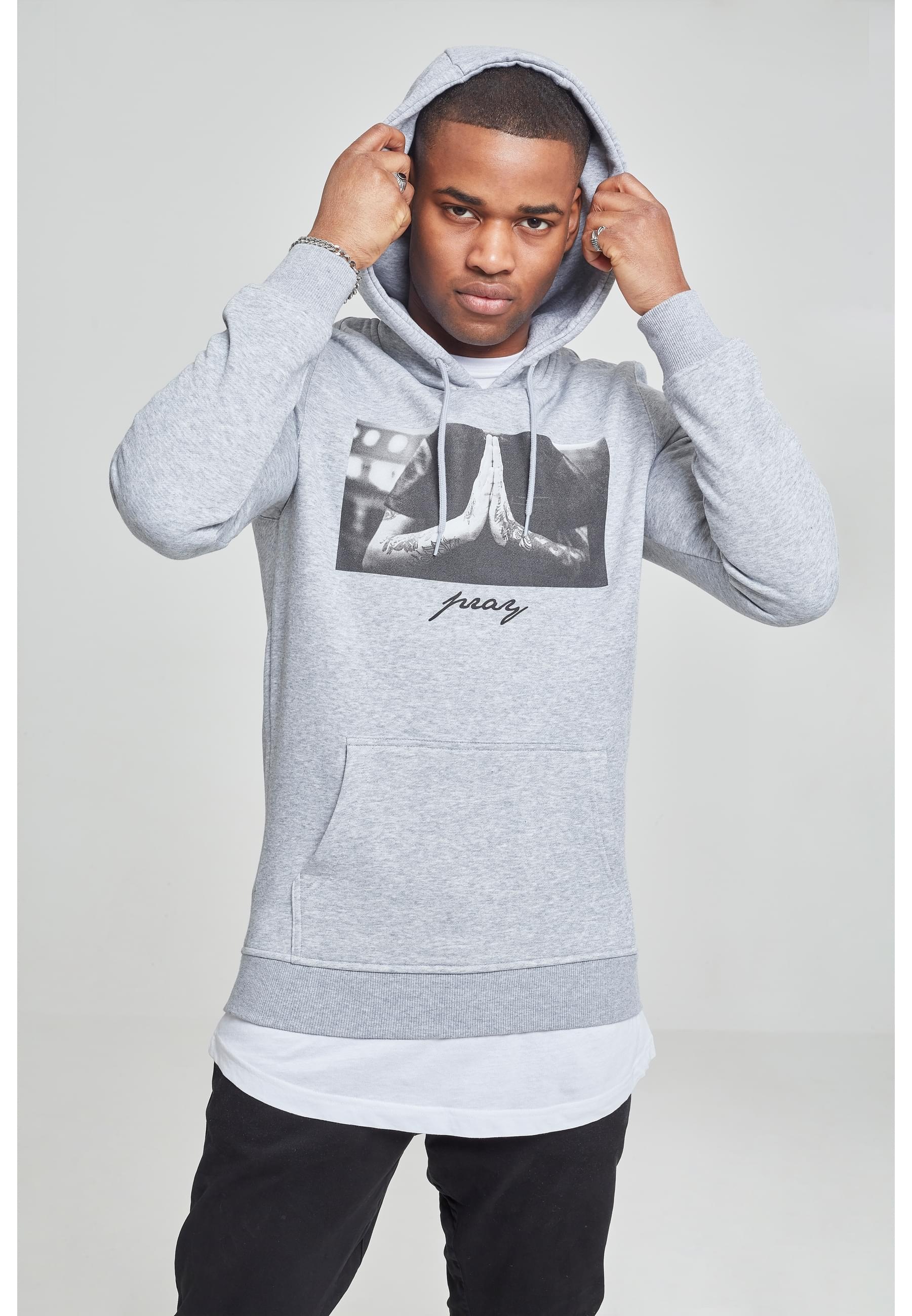 MisterTee Sweatshirt »MisterTee Herren Pray Hoody«, (1 tlg.)