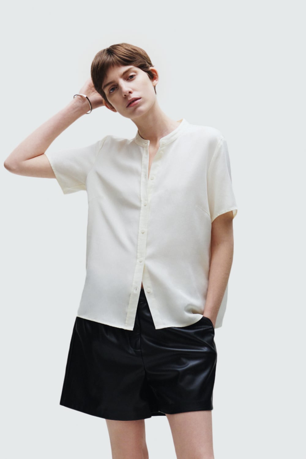 Marc O'Polo DENIM Kurzarmbluse »aus TENCEL™ Lyocell«