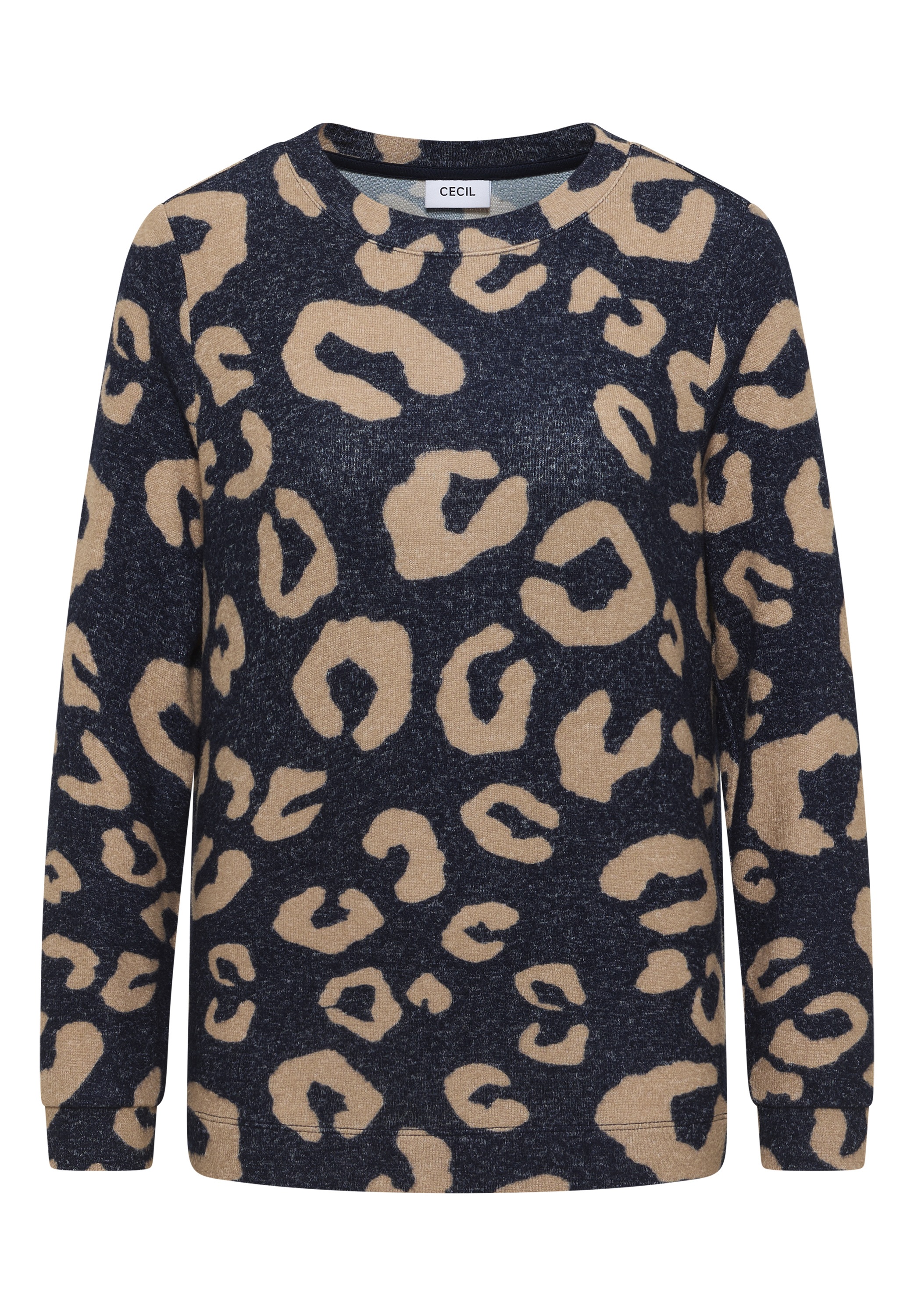 Cecil Langarmshirt, aus softem Materialmix