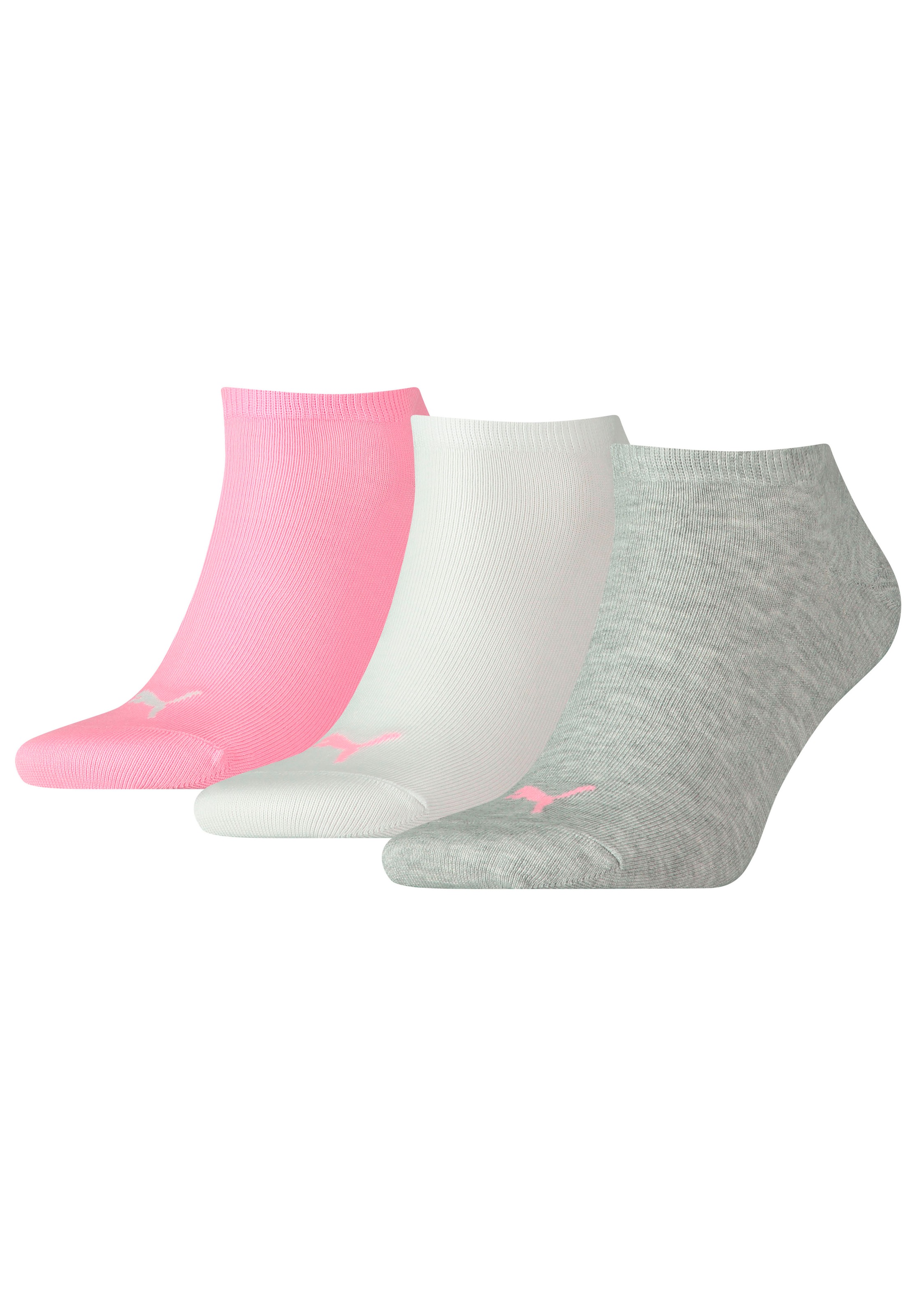 PUMA Sneakersocken 3 Paar tlg. mit eingestricktem Markenlogo günstig online kaufen