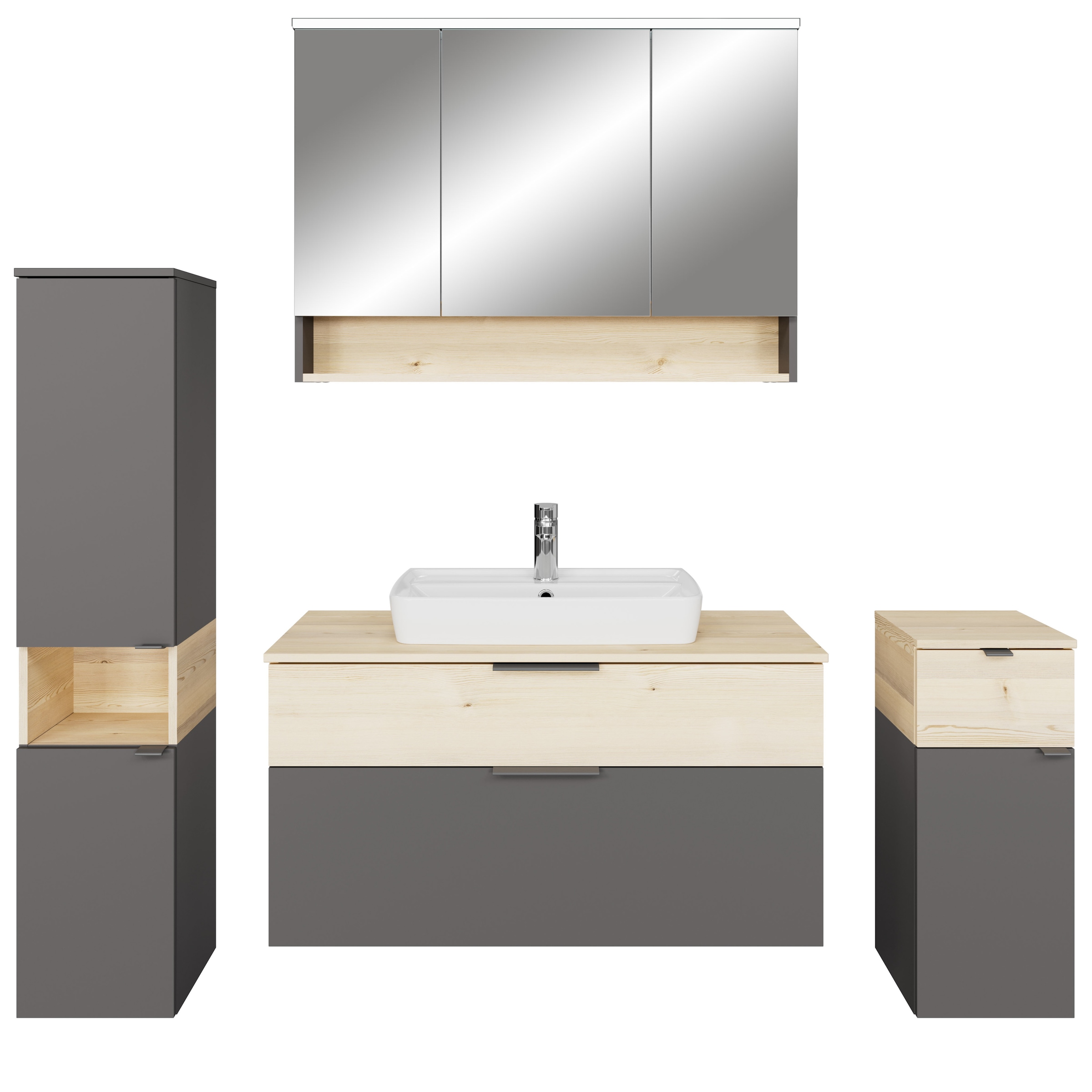 Saphir Badmöbel-Set »Quickset 394«, (Komplett-Set, 5 St.)