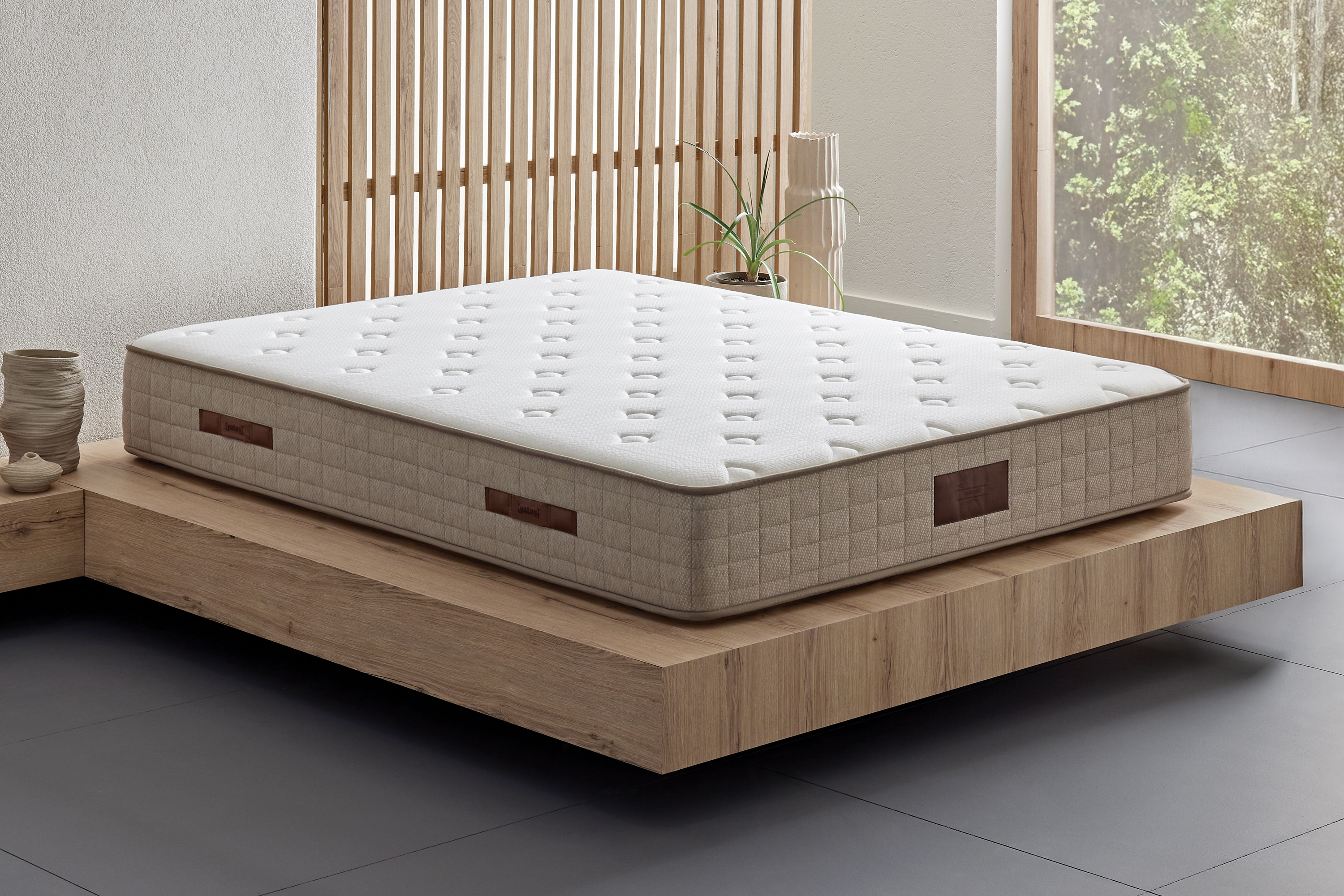 Yatas Bedding "Majestät First Class, Matratze 90x200, 140x200 cm & weitere Größen" 30 cm hoch Raumgewicht: 28 kg/m³ 406 Federn 1-tlg., 1 Stk. tlg. H2, wendbar, ergonomisch, atmungsaktiv