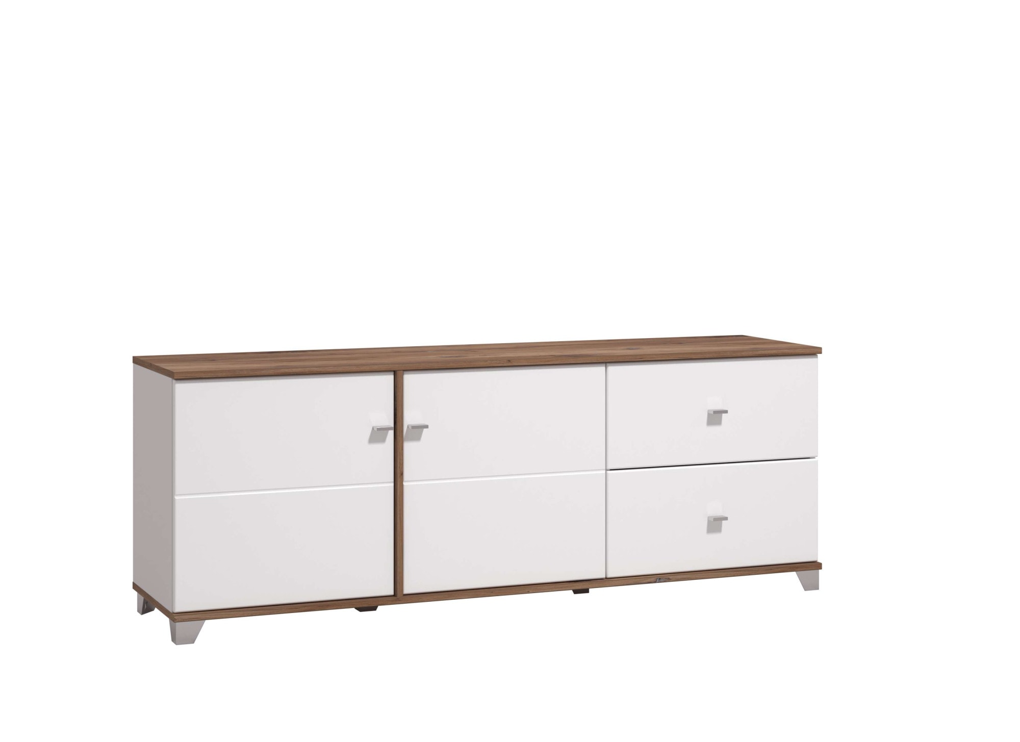 Home affaire TV-Board "Burgundy Lowboard, TV-Schrank, TV-Ständer, Hochglanzfronten" Hochglanzfronten und eine Innenausstattung in Flagstaff Eiche