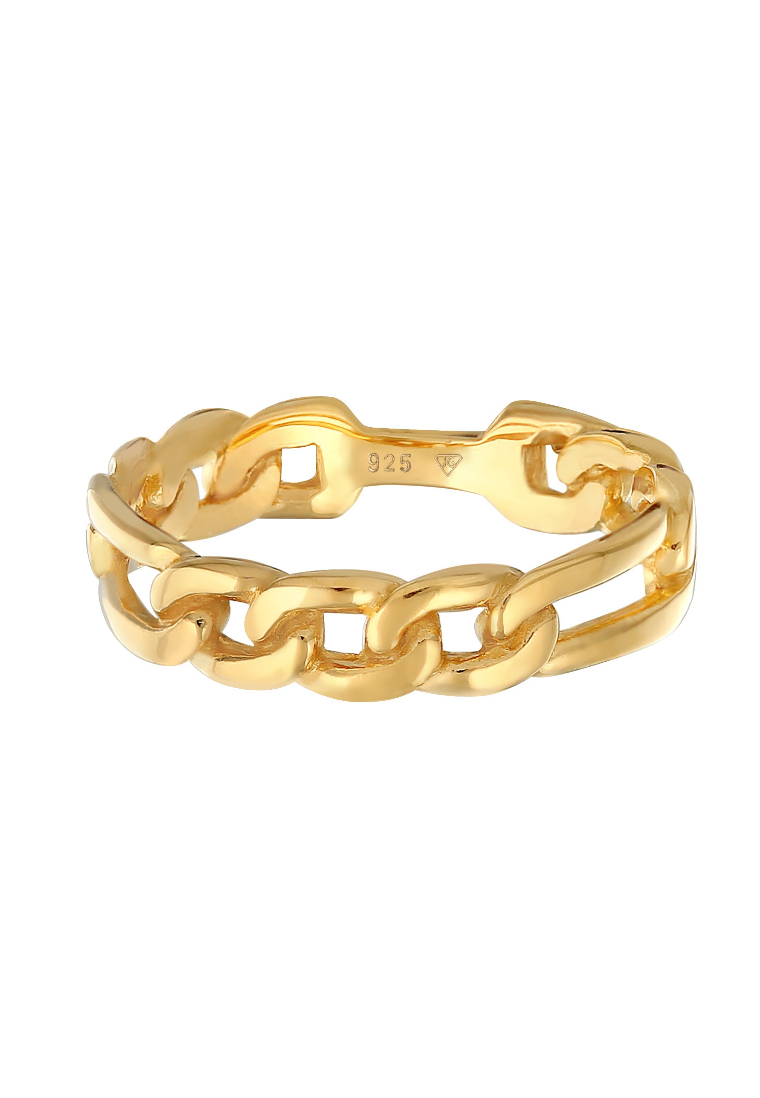 Elli Fingerring »Bandring Figaro Panzer Glieder Chunky 925 Silber«
