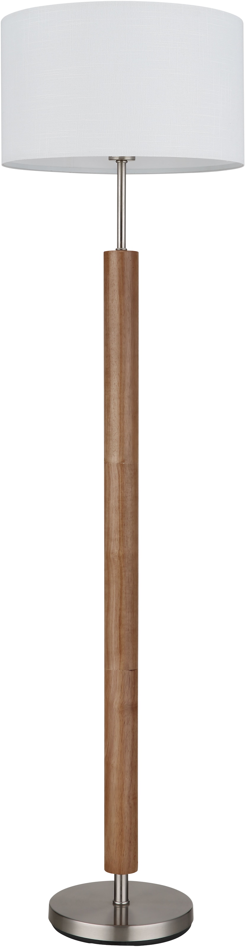 NOWA Stehlampe »MILA« E27 1 Stk. Dunkles Holzelement, zeitloses Design