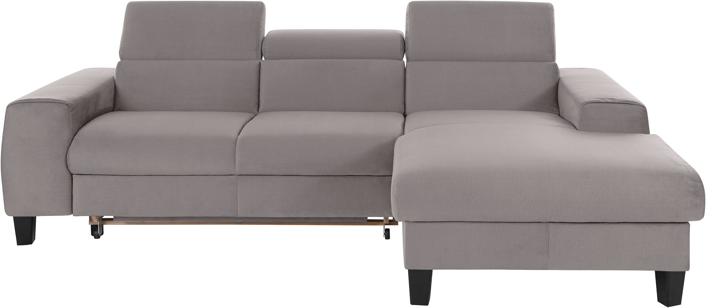COTTA Ecksofa »Morven L-Form«, Inklusive Kopfteilverstellung, wahlweise mit Ladestation, Bettfunktion