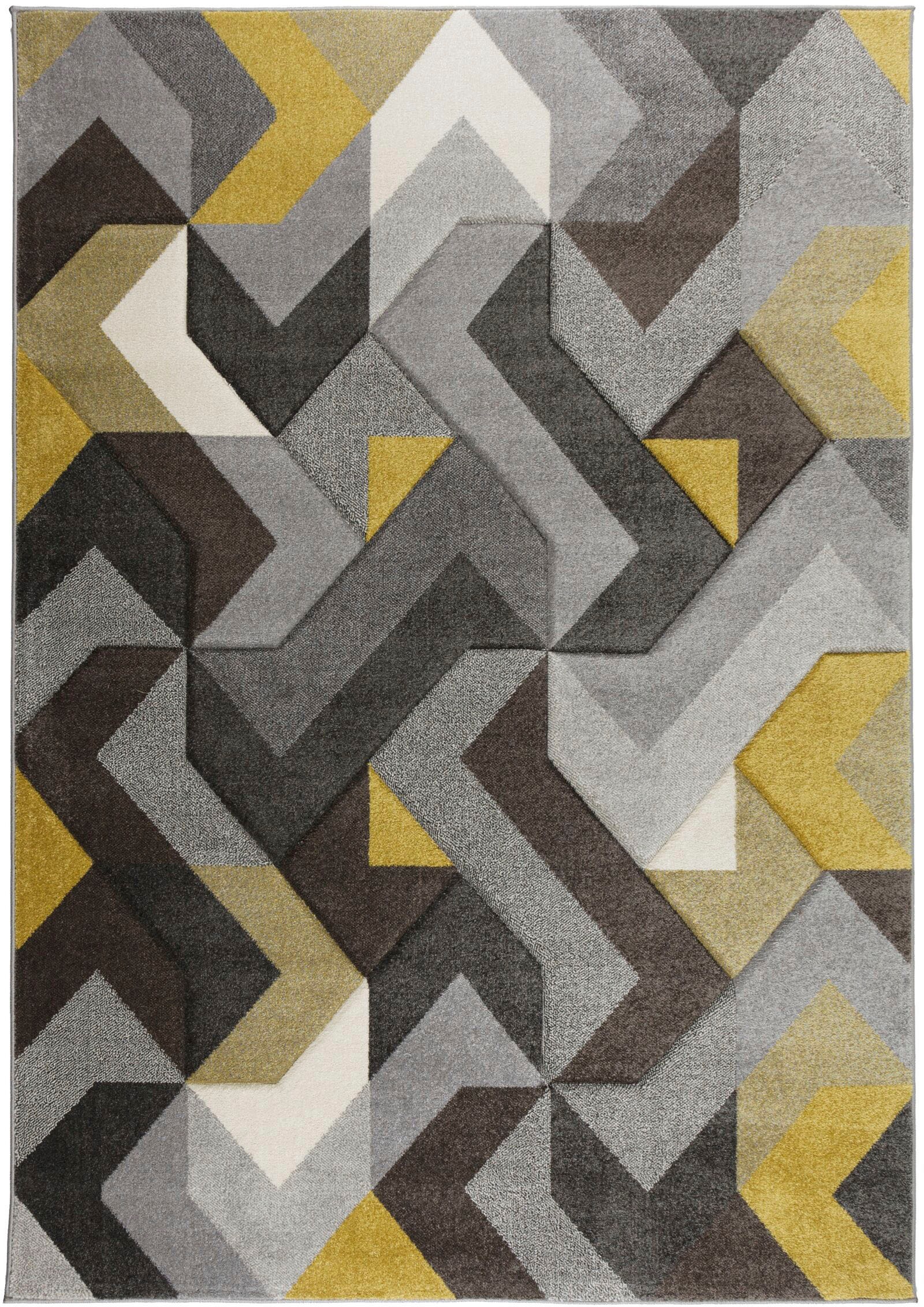 FLAIR RUGS Teppich "AURORA" rechteckig 11 mm Höhe Handgeschnitzt günstig online kaufen