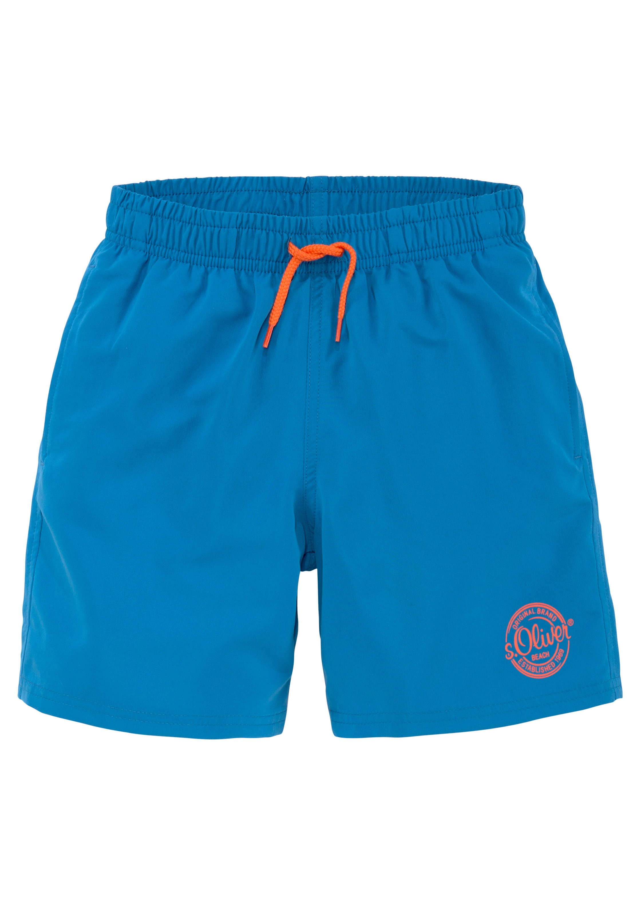 s.Oliver Badeshorts, mit seitlichem Logodruck