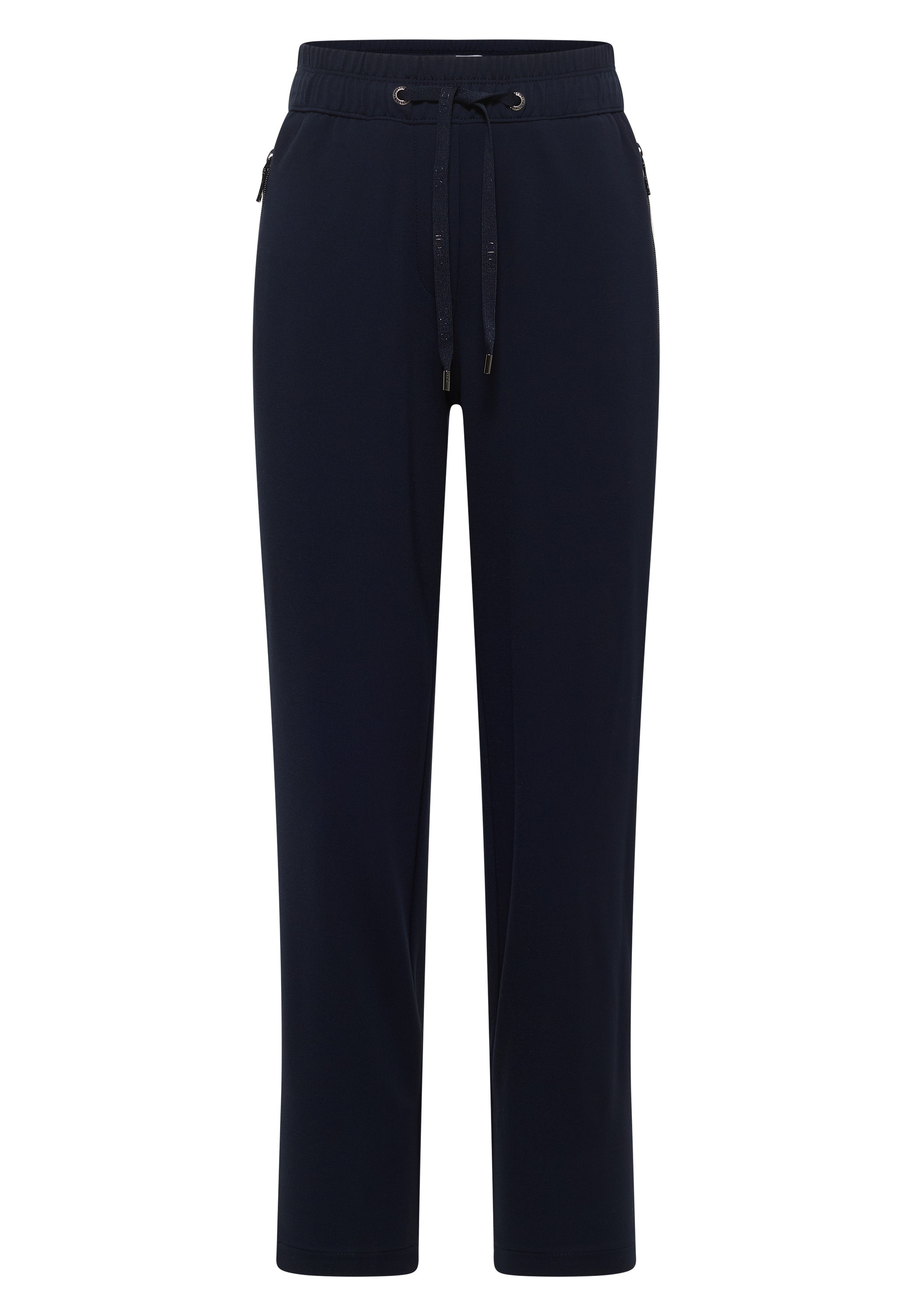 Stoffhose CECIL "Style Tracey", Damen, Gr. L (42), Länge 28, universal blau, Web, Obermaterial: 61% Viskose, 32% Polyamid, 7% Elasthan. Futter: 100% Polyester, unifarben mit Farbeinsatz, schmal lang, Hosen Stoffhose, mit Color Block Tape, elastischem Bund 3
