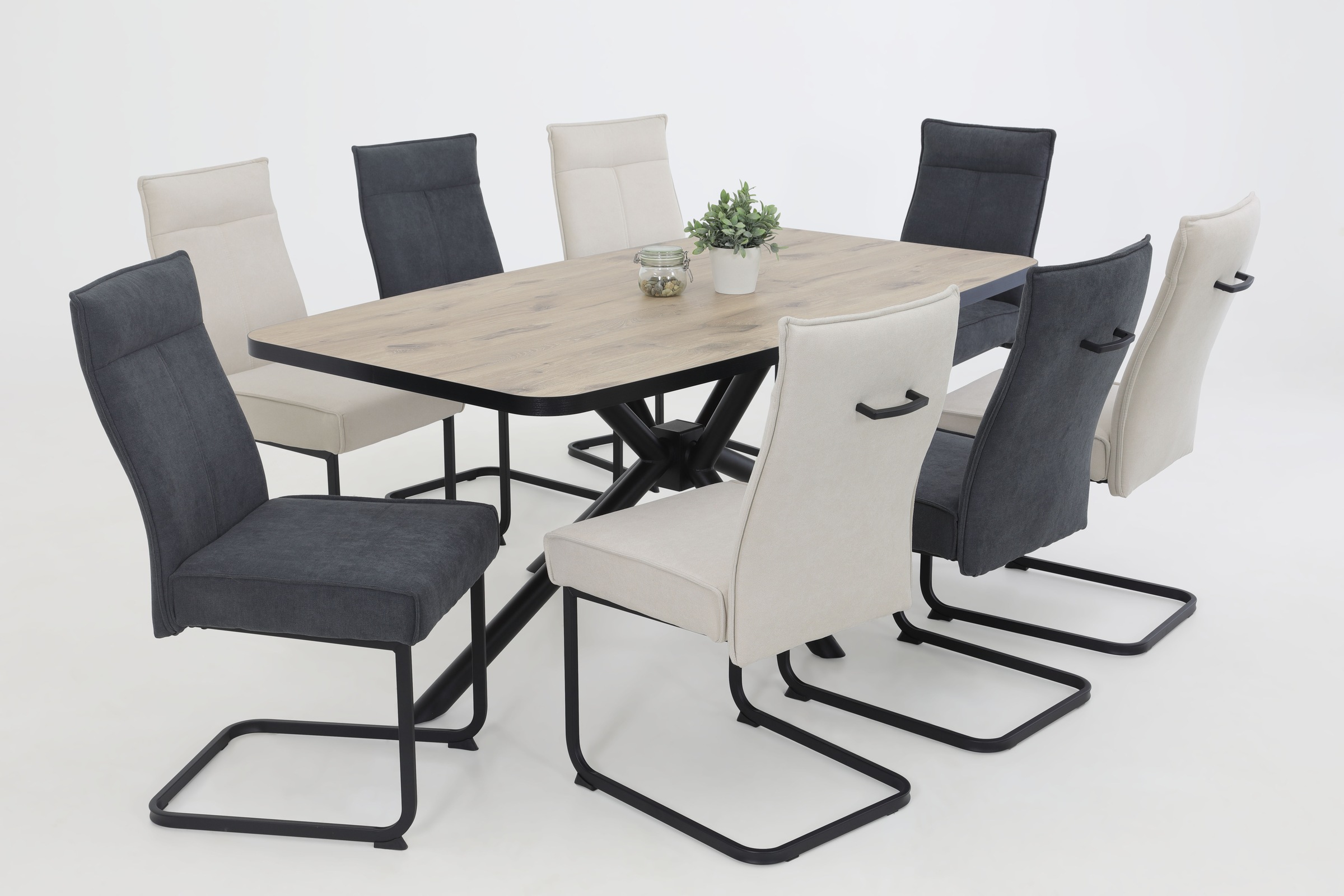 HELA Freischwinger "KAREN Esszimmerstuhl" (Set) 4 Stk. XL-Breite, Komfortsi günstig online kaufen