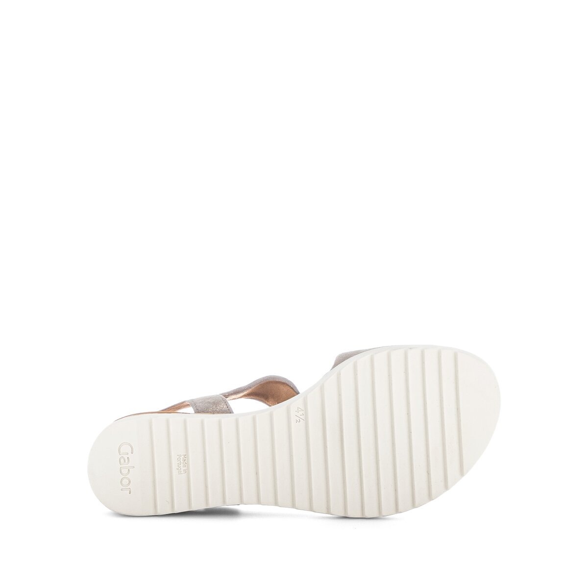 Keilsandalette GABOR "Keilsandalette", Damen, Gr. 35, beige, Schuhe 6