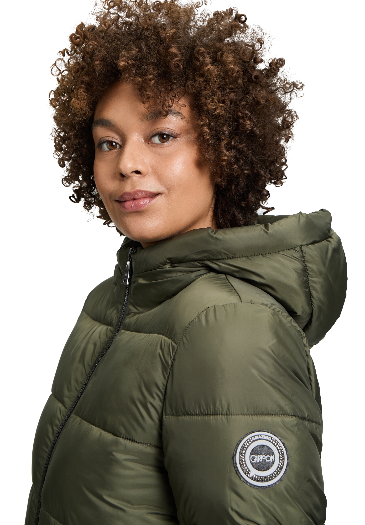 Cartoon Outdoorjacke »Cartoon Damen Outdoorjacke mit Kapuze«, mit Kapuze
