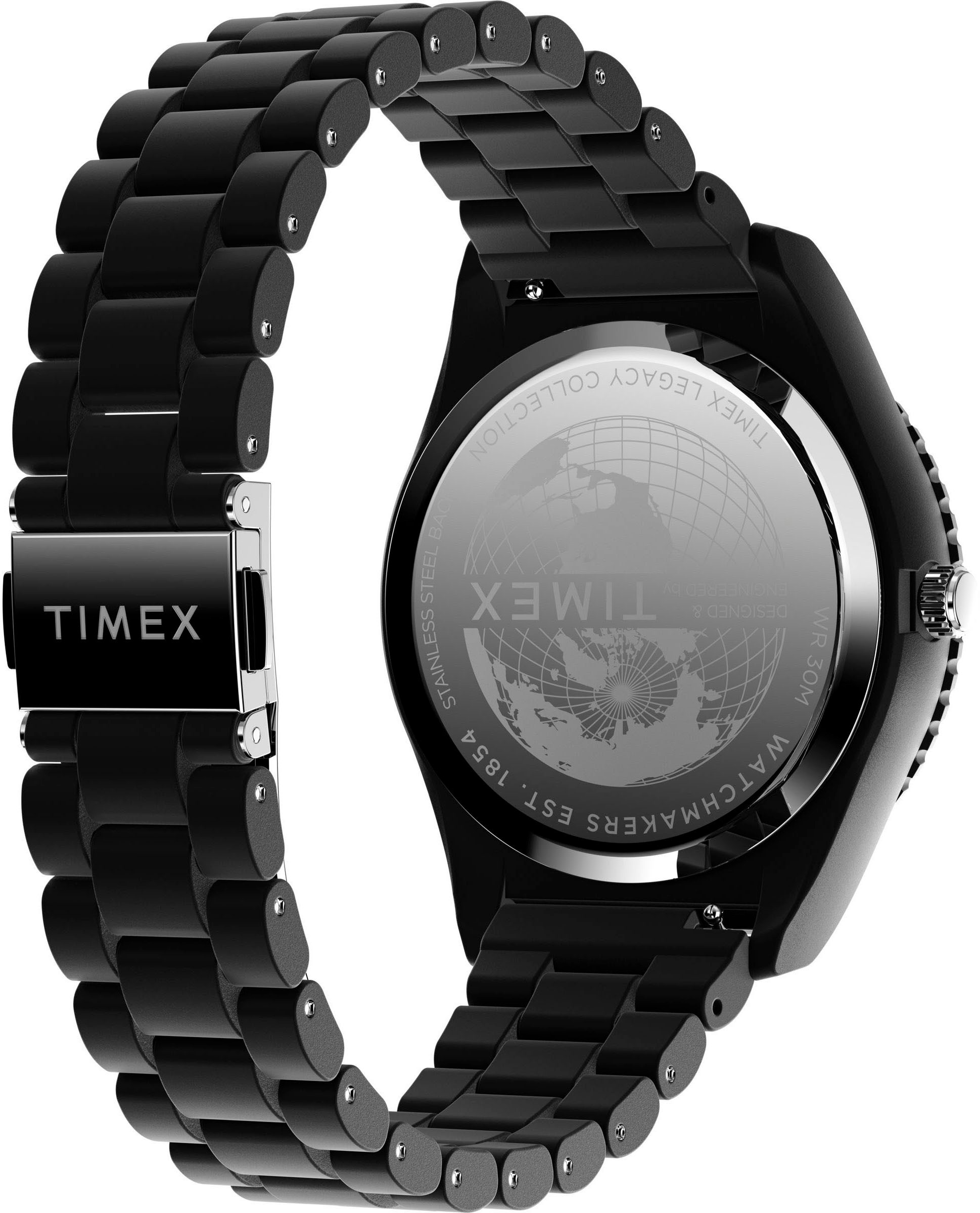 Timex Quarzuhr »LEGACY 42 mm«, Armbanduhr, Herrenuhr,Kunststoffarmband, Leuchtzeiger
