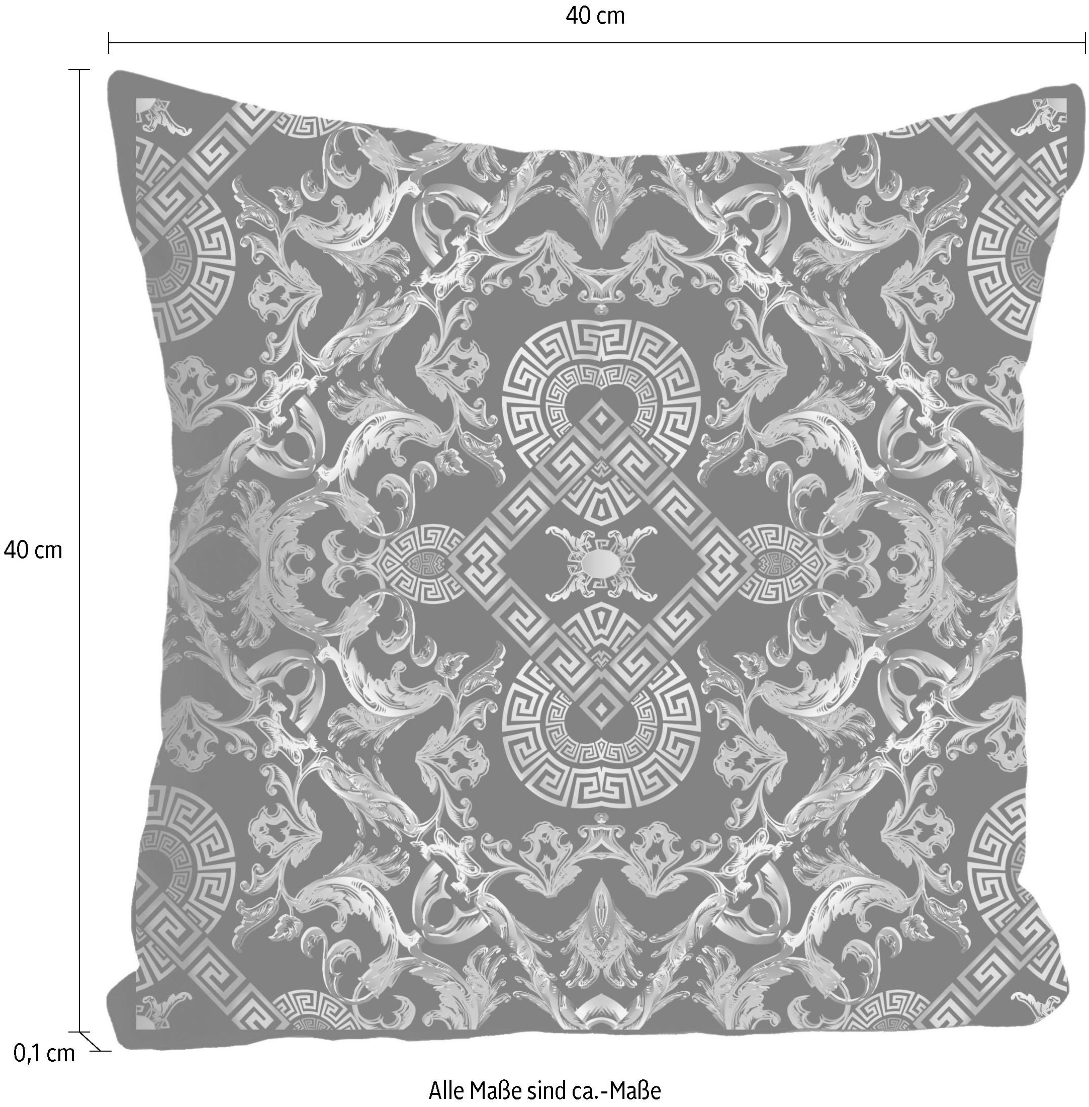 queence Dekokissen »»Ornament«,« Kissenhülle ohne Füllung, 1 Stück