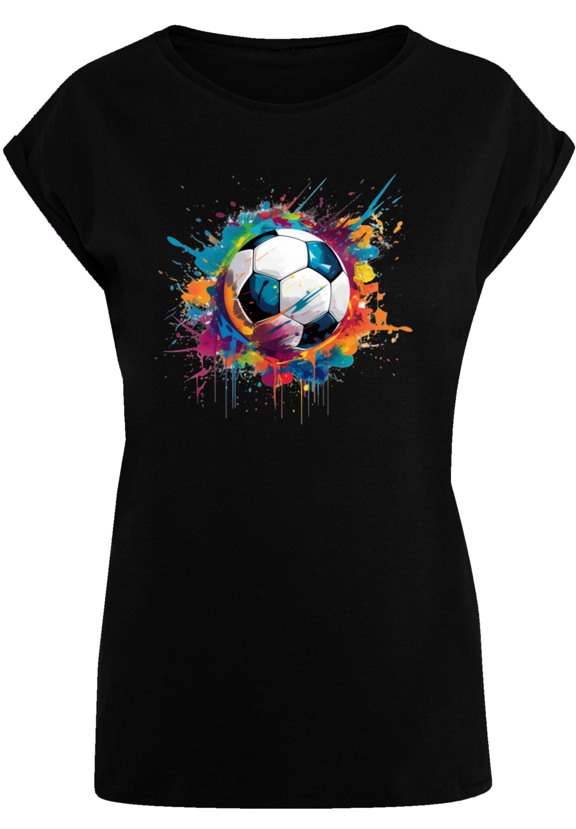 F4NT4STIC T-Shirt »Bunte Fußball Grafik«, Premium Qualität