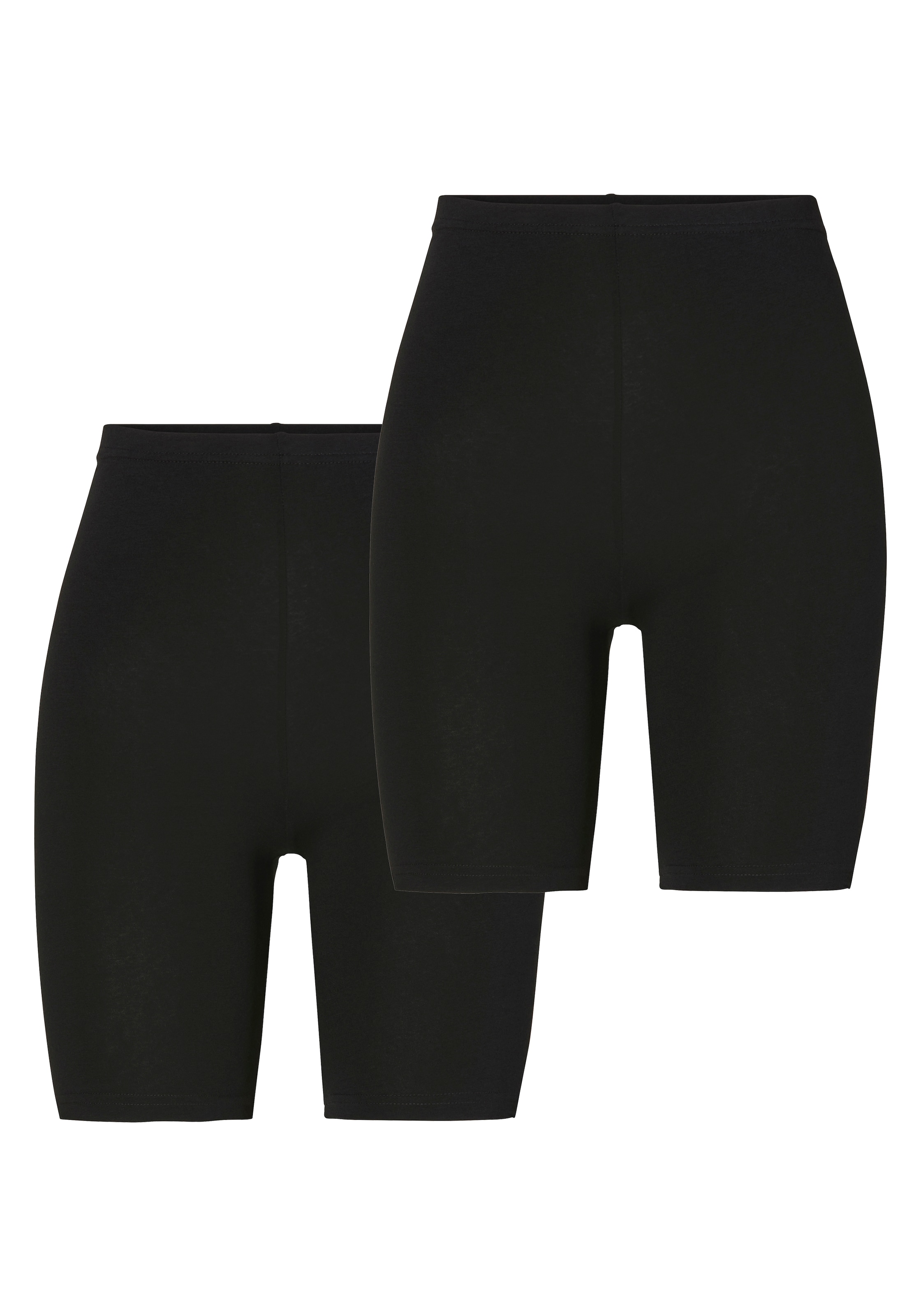 Sarlini Radlerhose, (2er Pack), Damen Kurze Leggings / Radler-Hose aus weicher, bequemer...